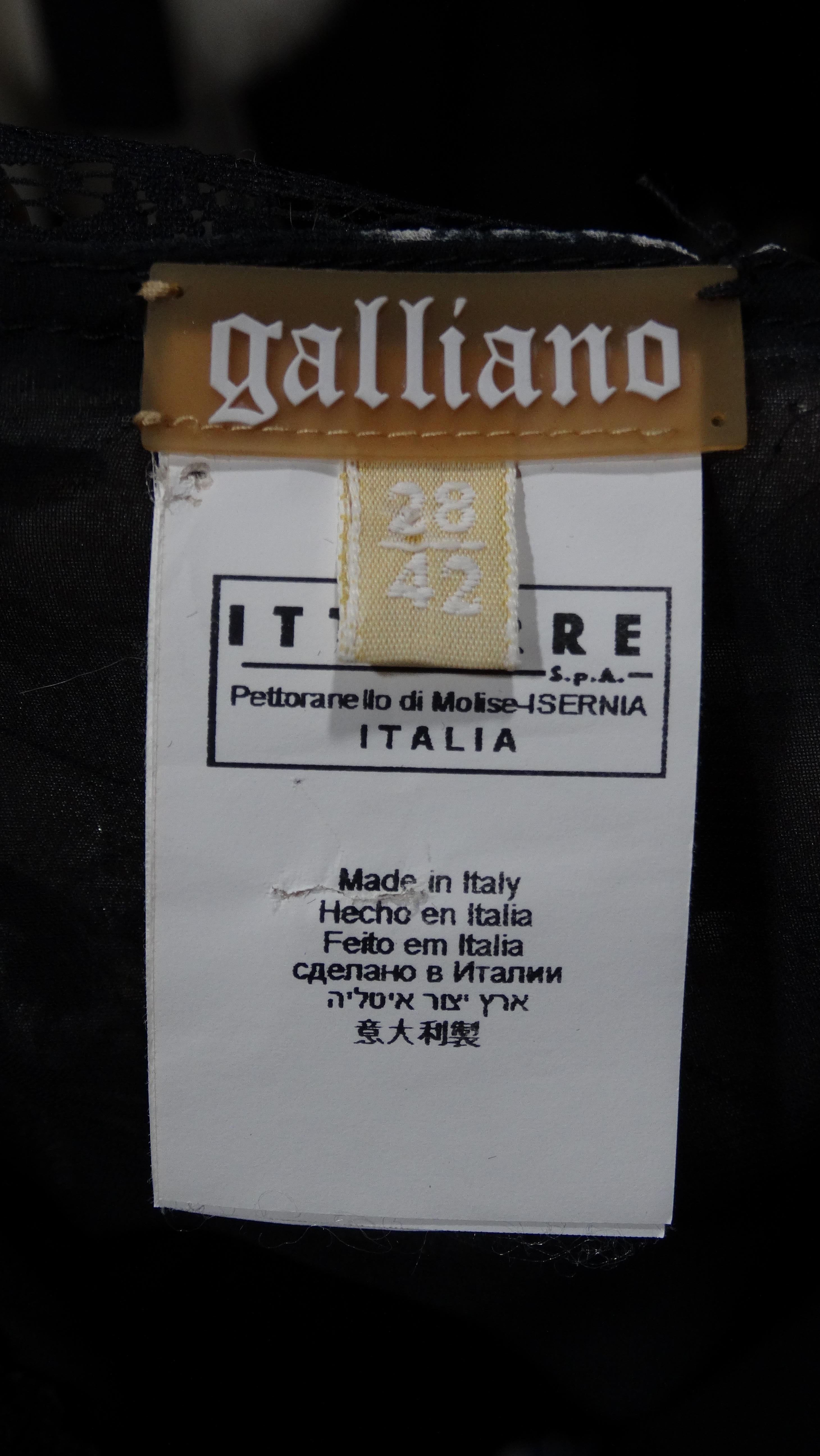 Galliano Printed Slip Dress 1