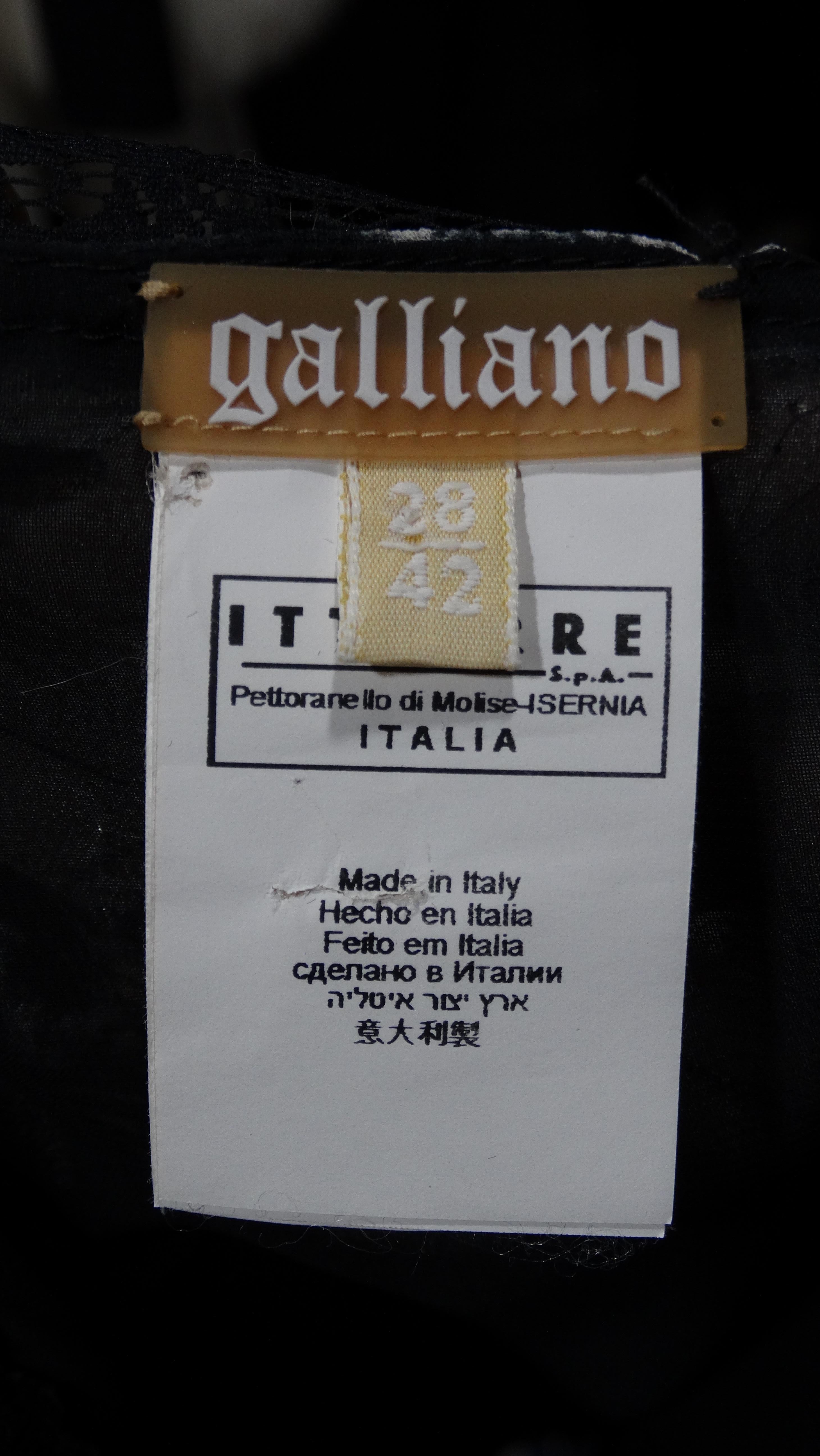 Galliano Printed Slip Dress For Sale 1