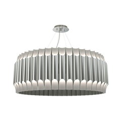 Galliano Round Chandelier in Steel