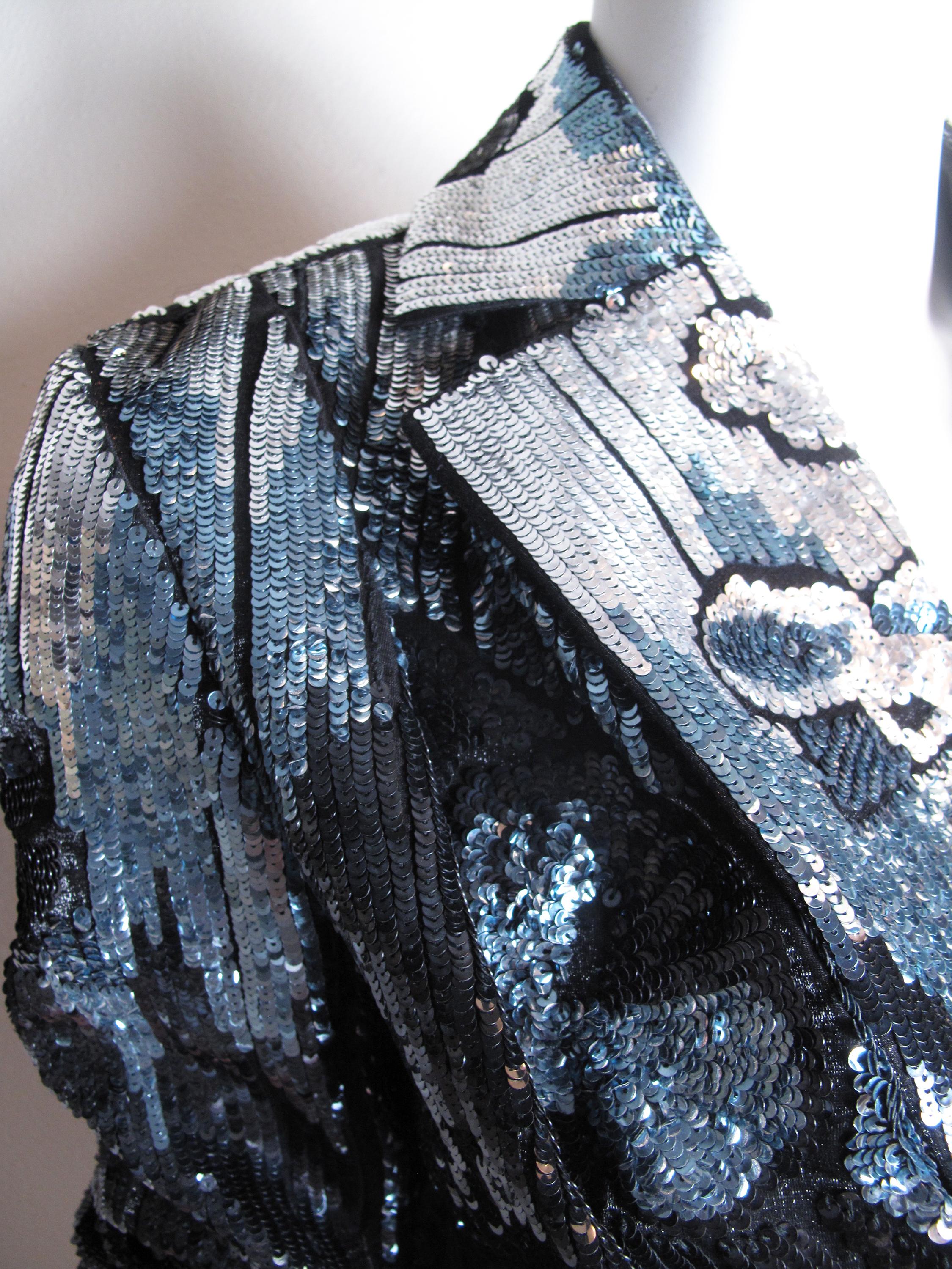 John Galliano sequin jacket.  Condition: Excellent. Size S ( mannequin is US size 6 )