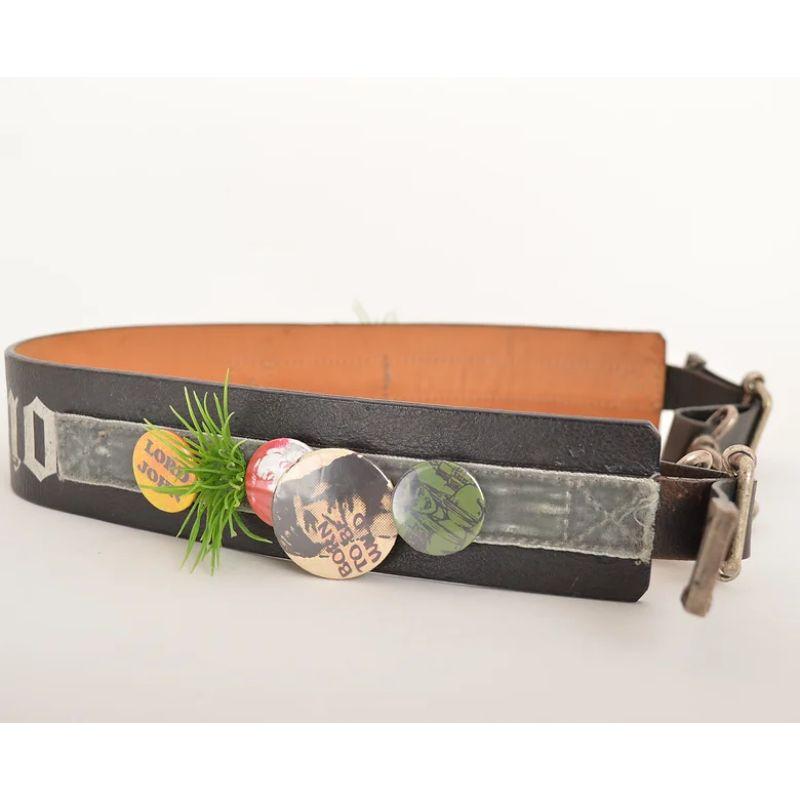 John Galliano Signature Gothic Waist Belt In Excellent Condition For Sale In Sheffield, GB