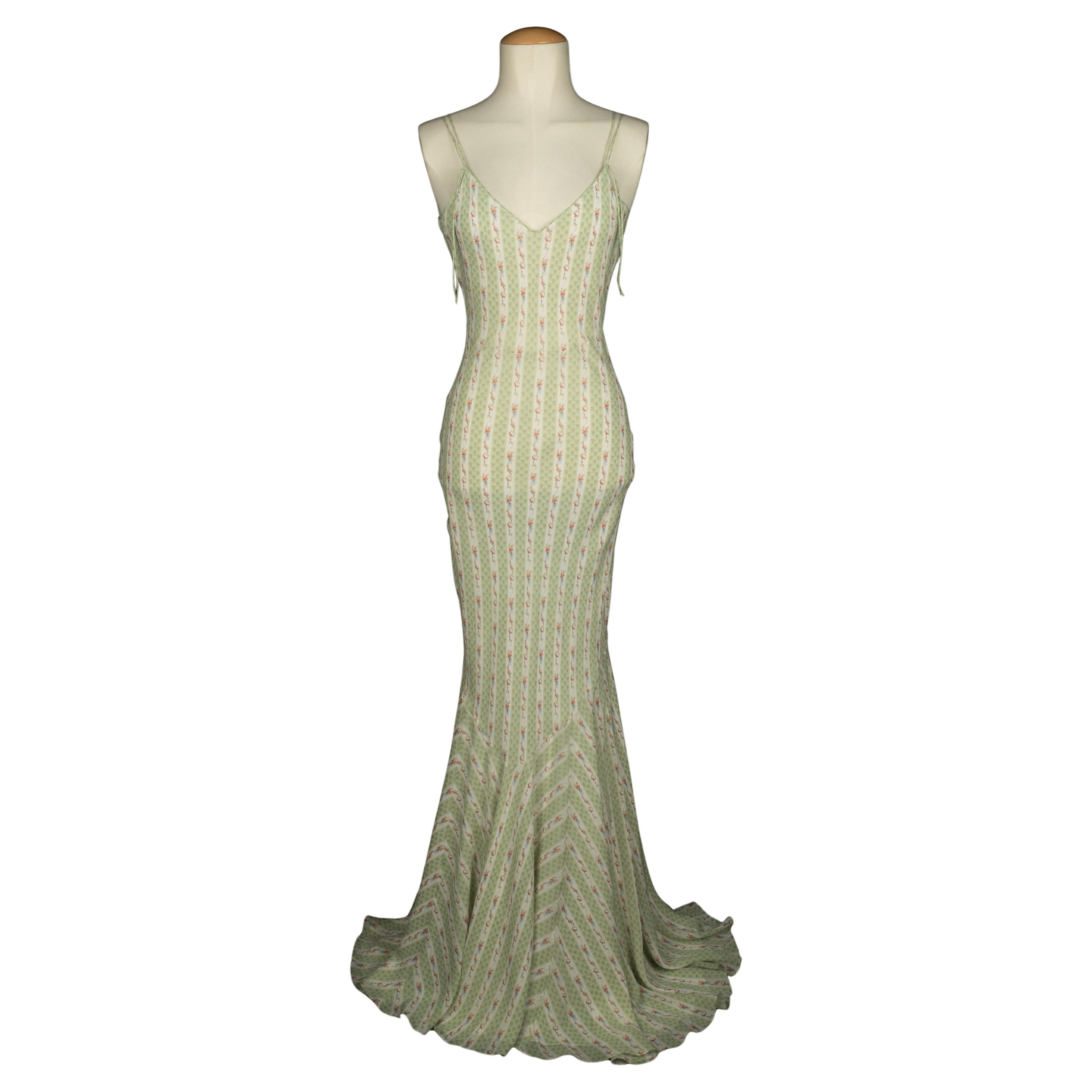 Robe en soie Galliano Printemps 2004