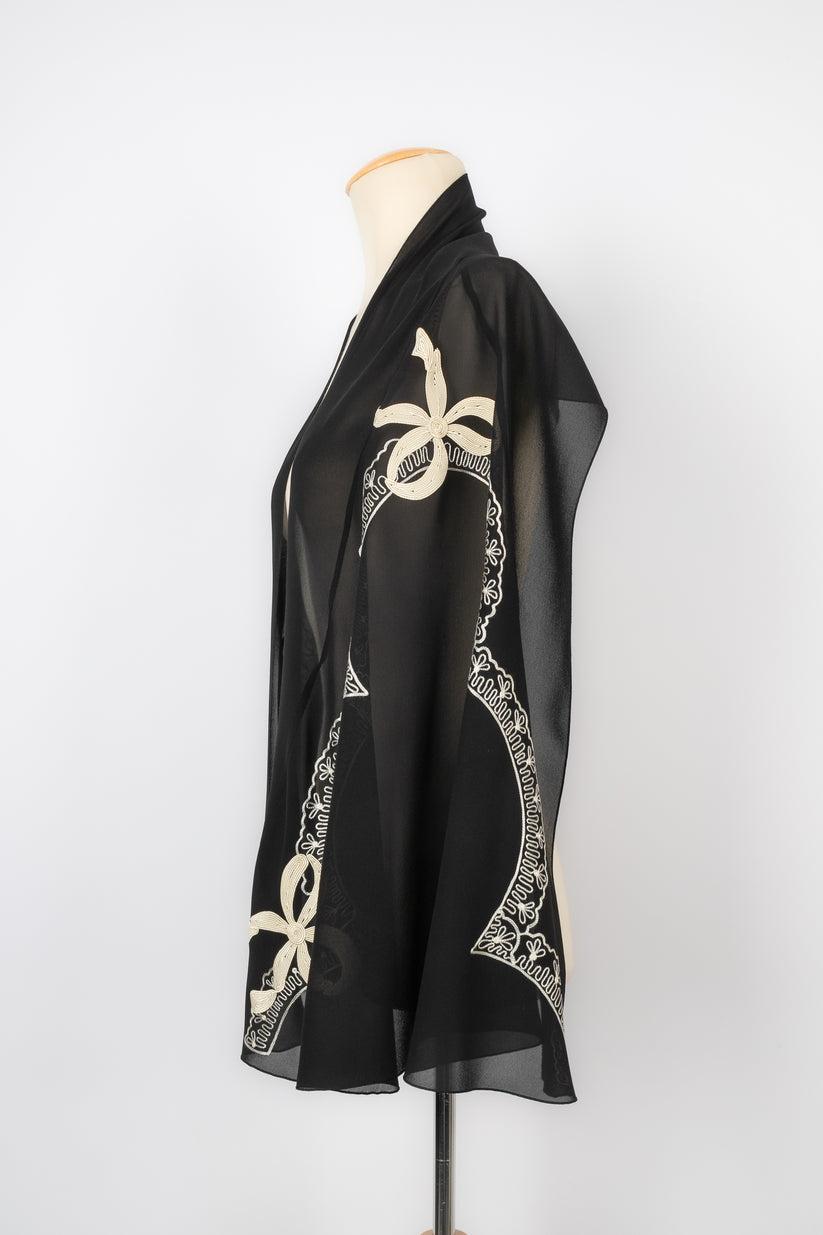 Galliano Silk Muslin Stole In Excellent Condition For Sale In SAINT-OUEN-SUR-SEINE, FR