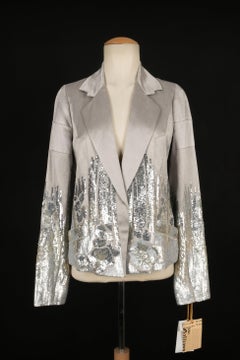 Galliano Silvery Silk and Linen Jacket, 2007
