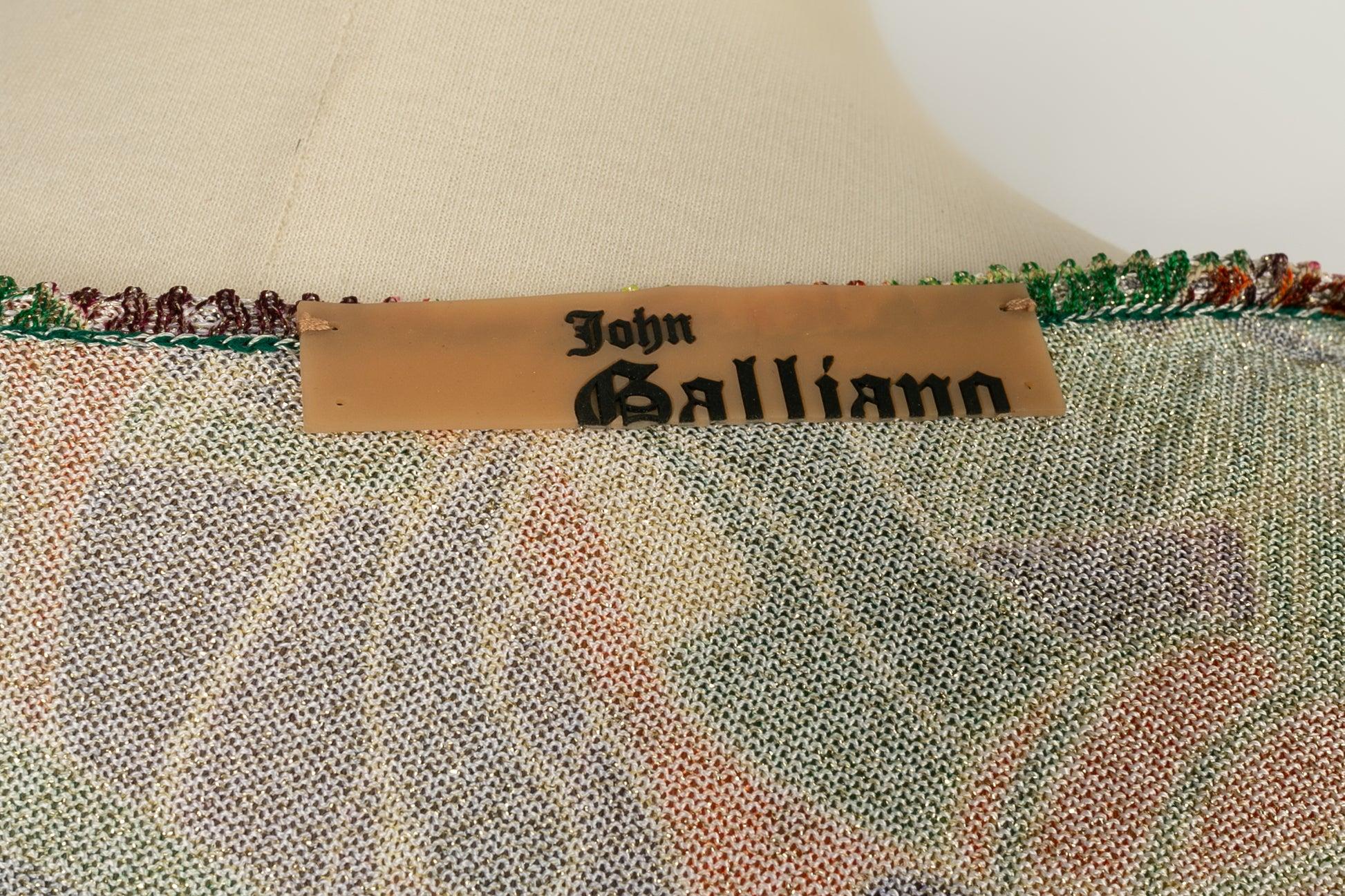 Ensemble jumeau Galliano en maille et lurex multicolore, 2002 en vente 4
