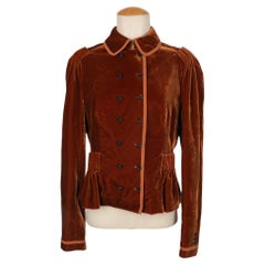 Galliano velvet jacket