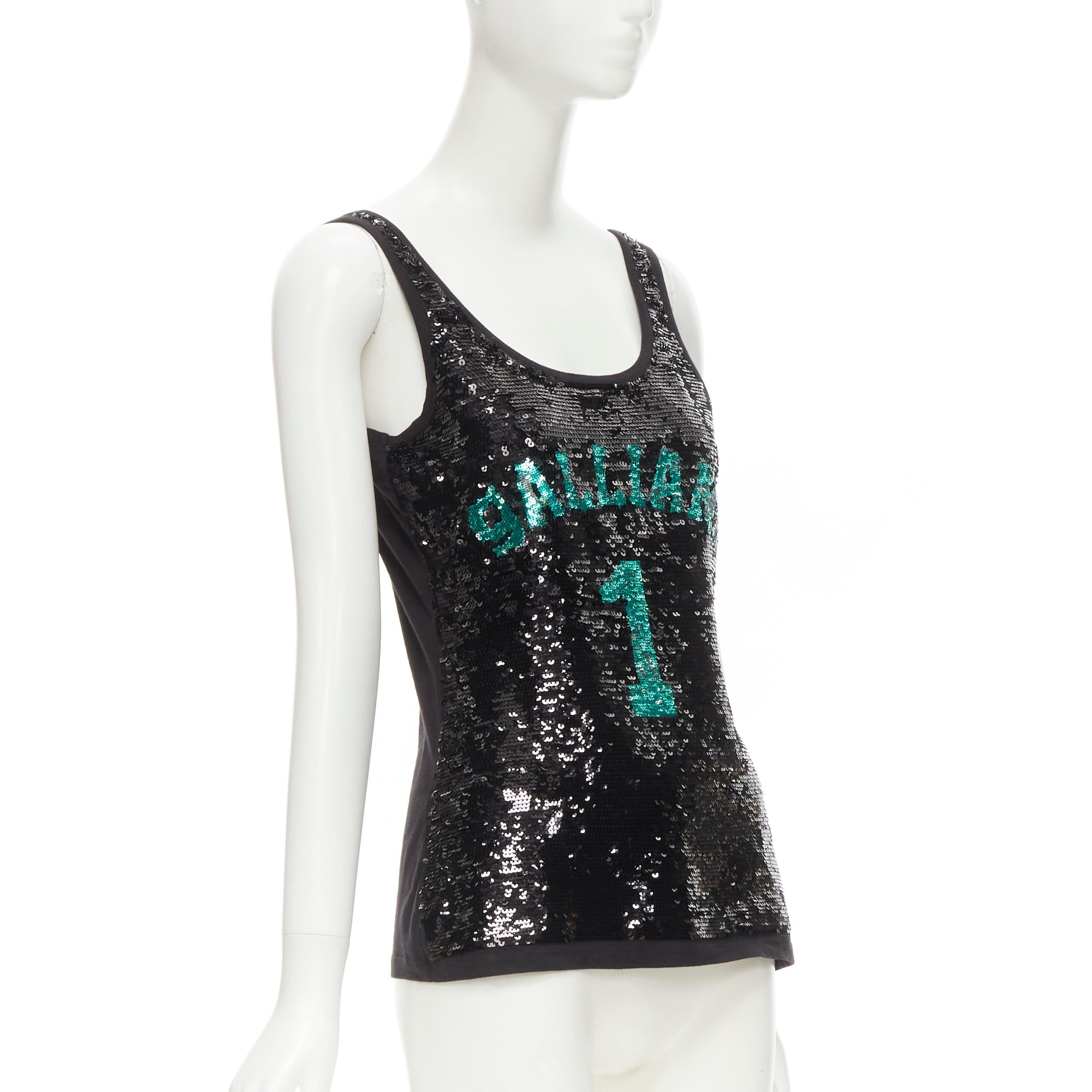 green sequin tank top