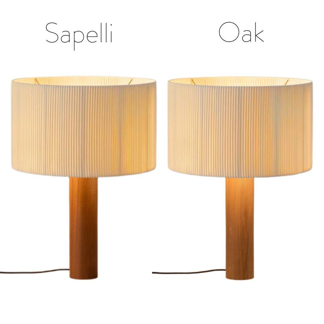 Gallissa 'Moragas' Table Lamp in Oak Wood & Natural Cotton for Santa & Cole For Sale 3