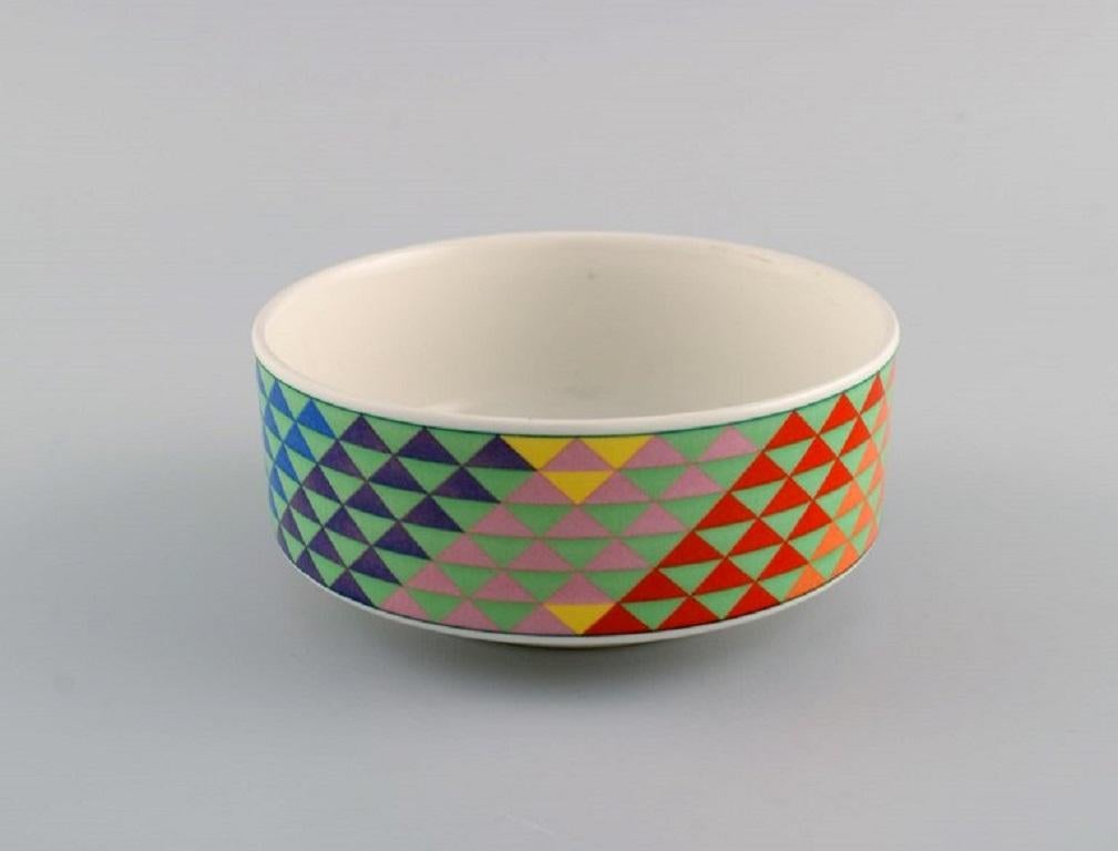 Gallo Design, Germany, Five Pamplona Porcelain Bowls, Colorful Decoration In Excellent Condition In Copenhagen, DK