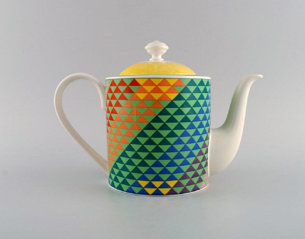 Porcelain Gallo Design, Germany, Pamplona Coffee Pot, Sugar Bowl and Creamer For Sale