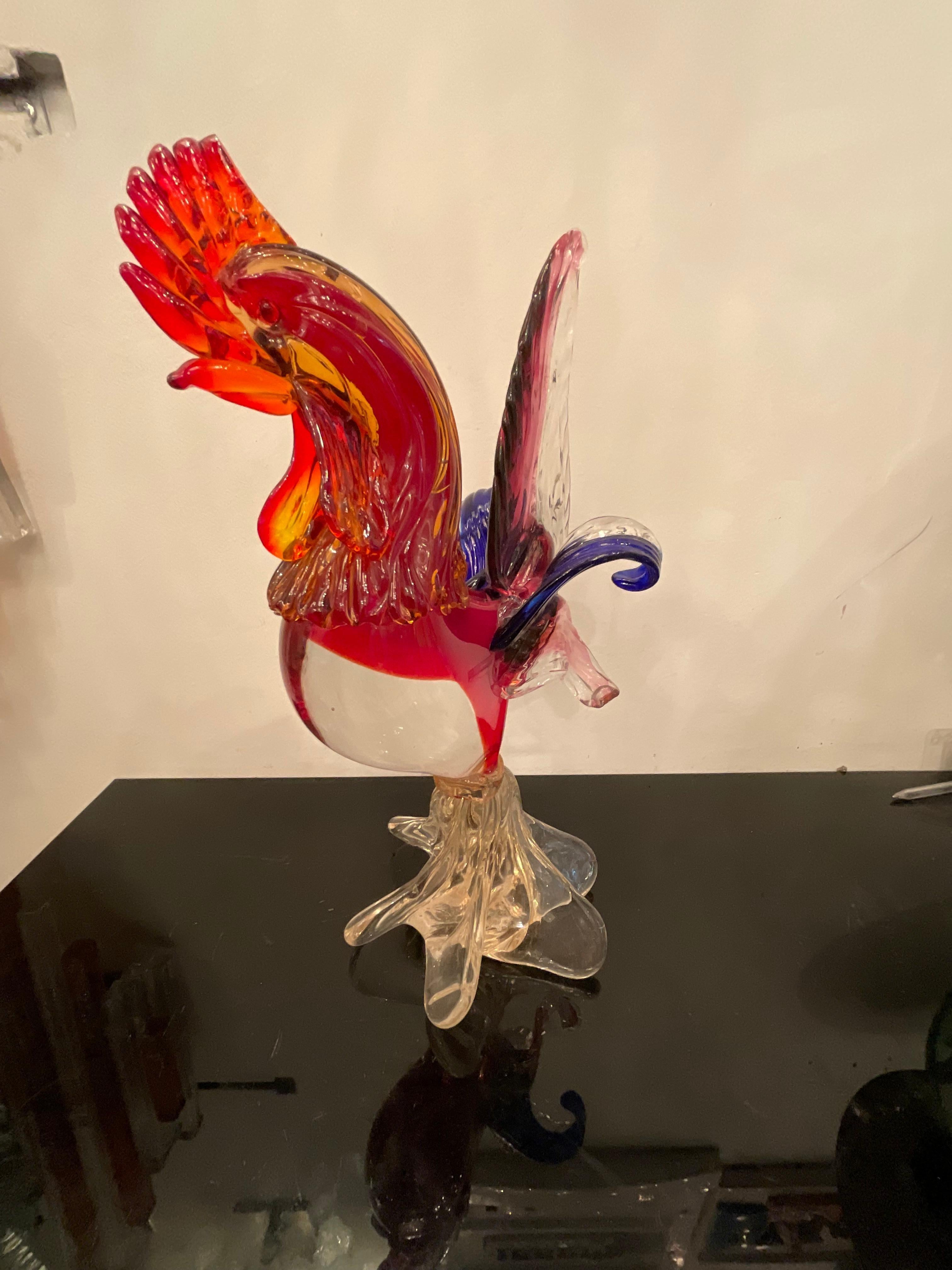 murano glass rooster
