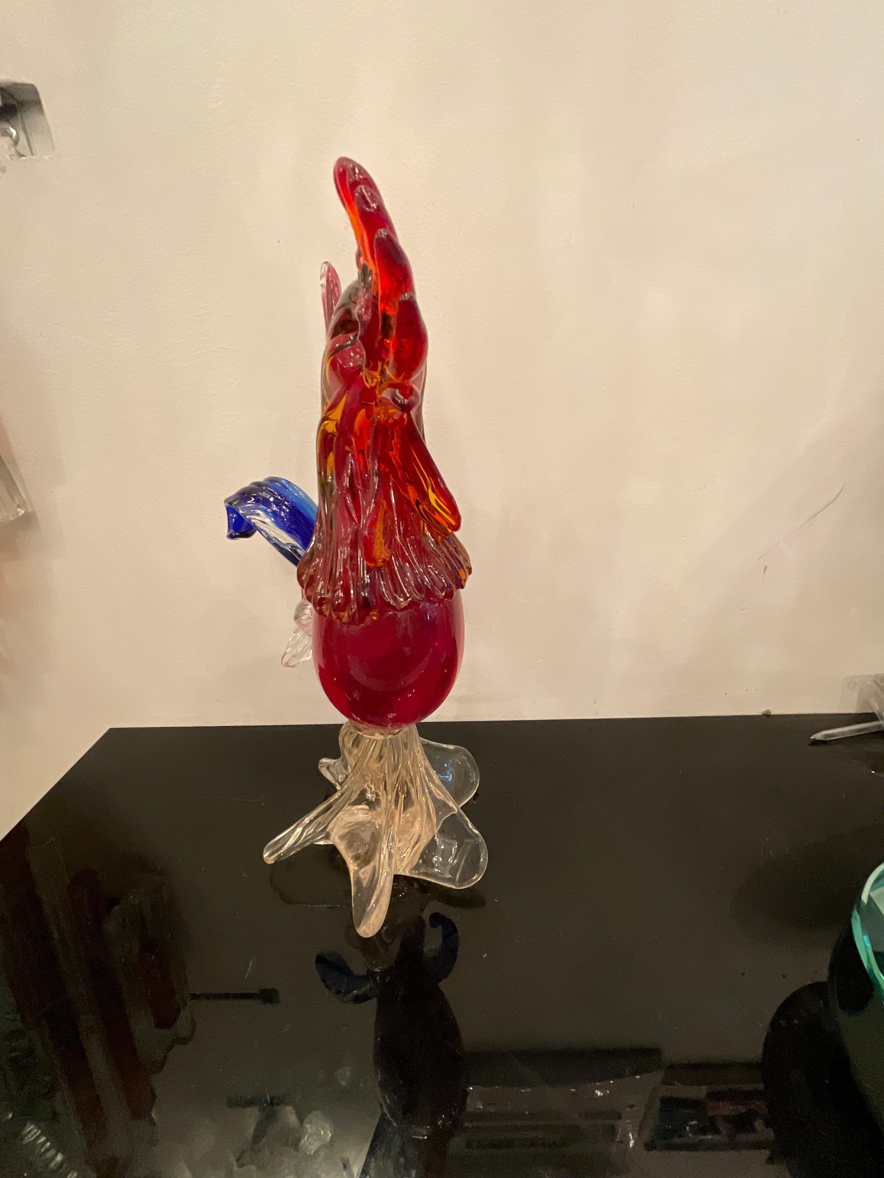 vintage murano rooster