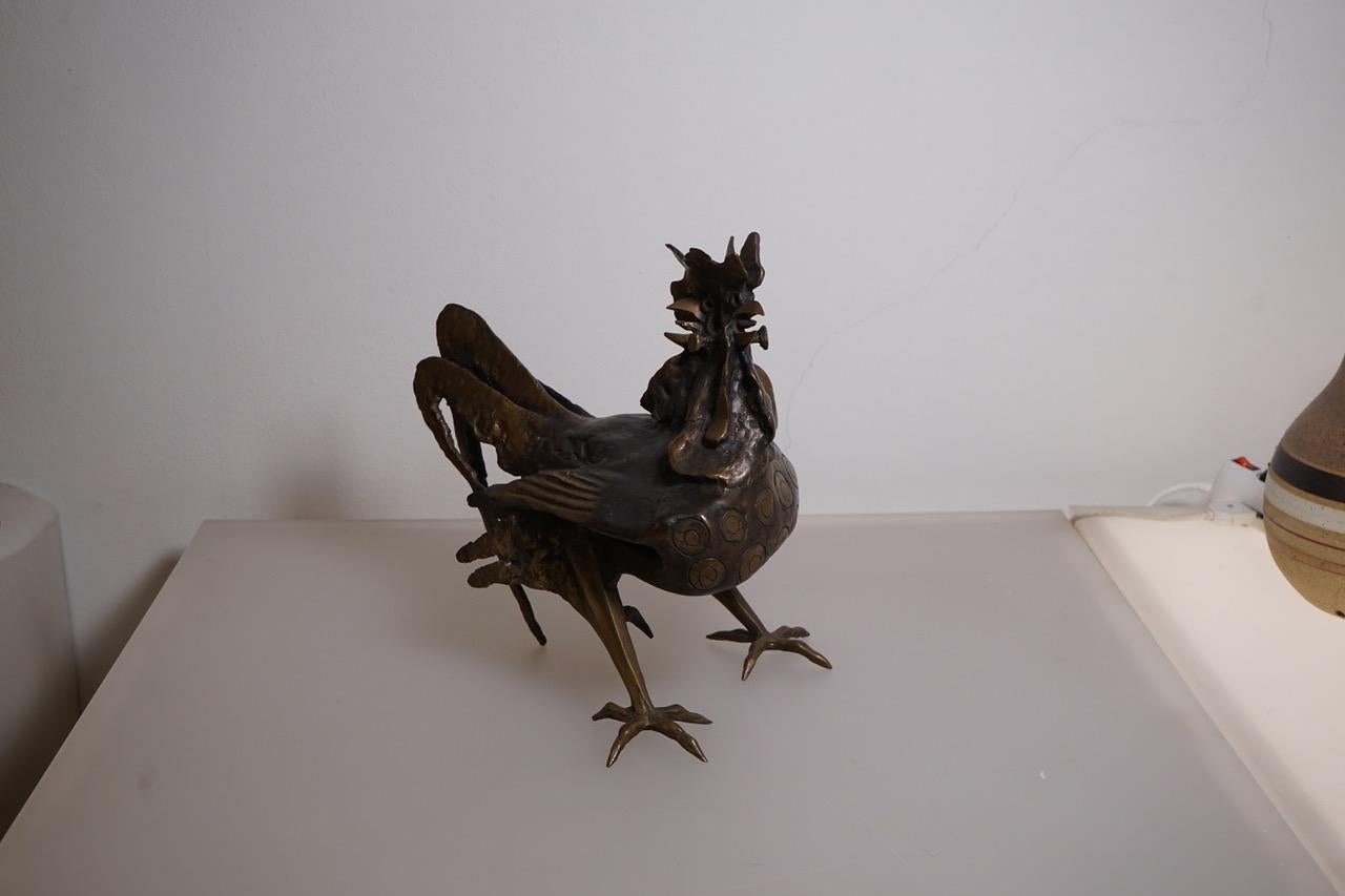 Bronze Modèle de sculpture en bronze Gallo de Luciano Minguzzi en vente