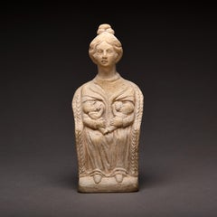 Gallo Roman Terracotta Sculpture of the Nursing Goddess