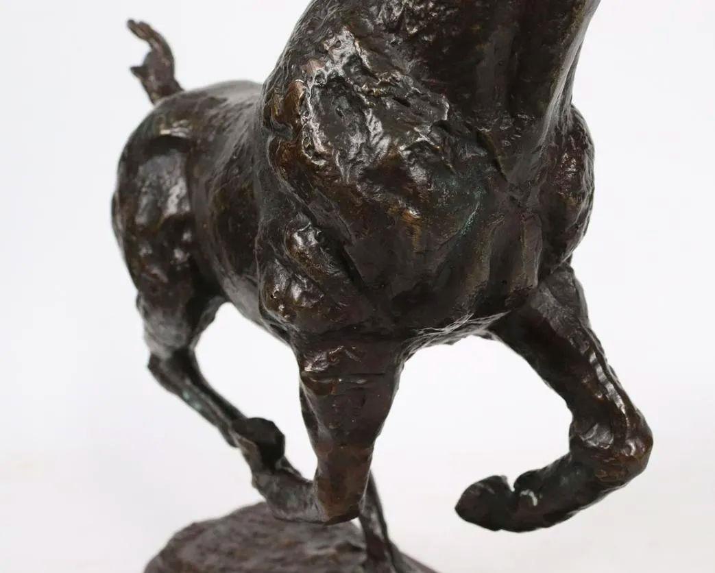 Bronze-Skulptur eines Schaukelpferdes (amerikanisch) im Angebot