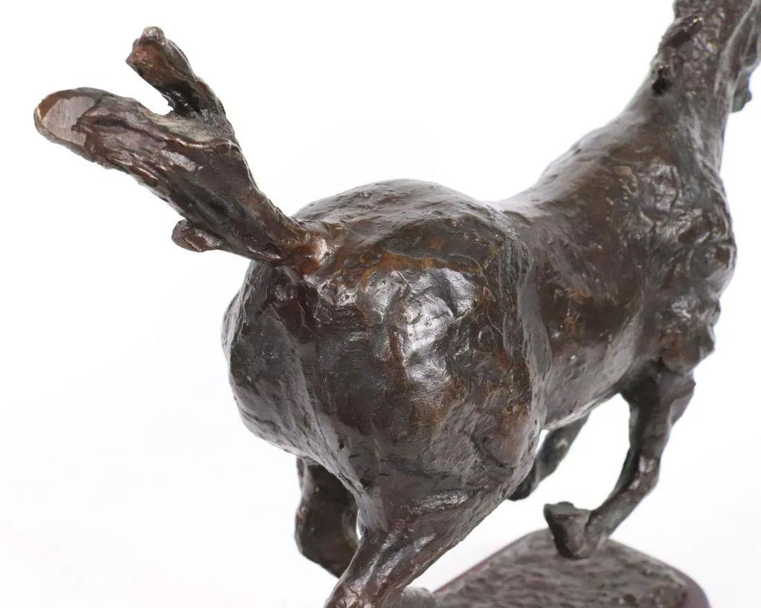 20th Century Galloping Horse Bronze Sculpture For Sale