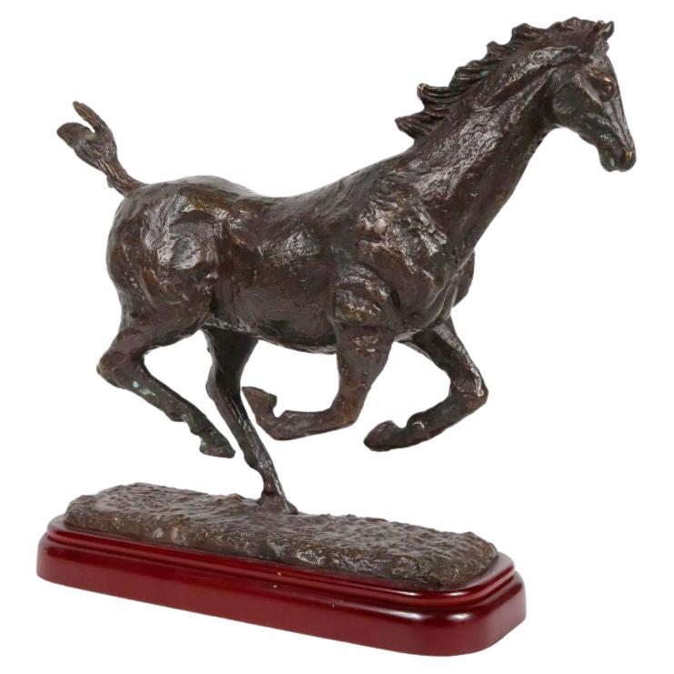 Sculpture en bronze Cheval au galop