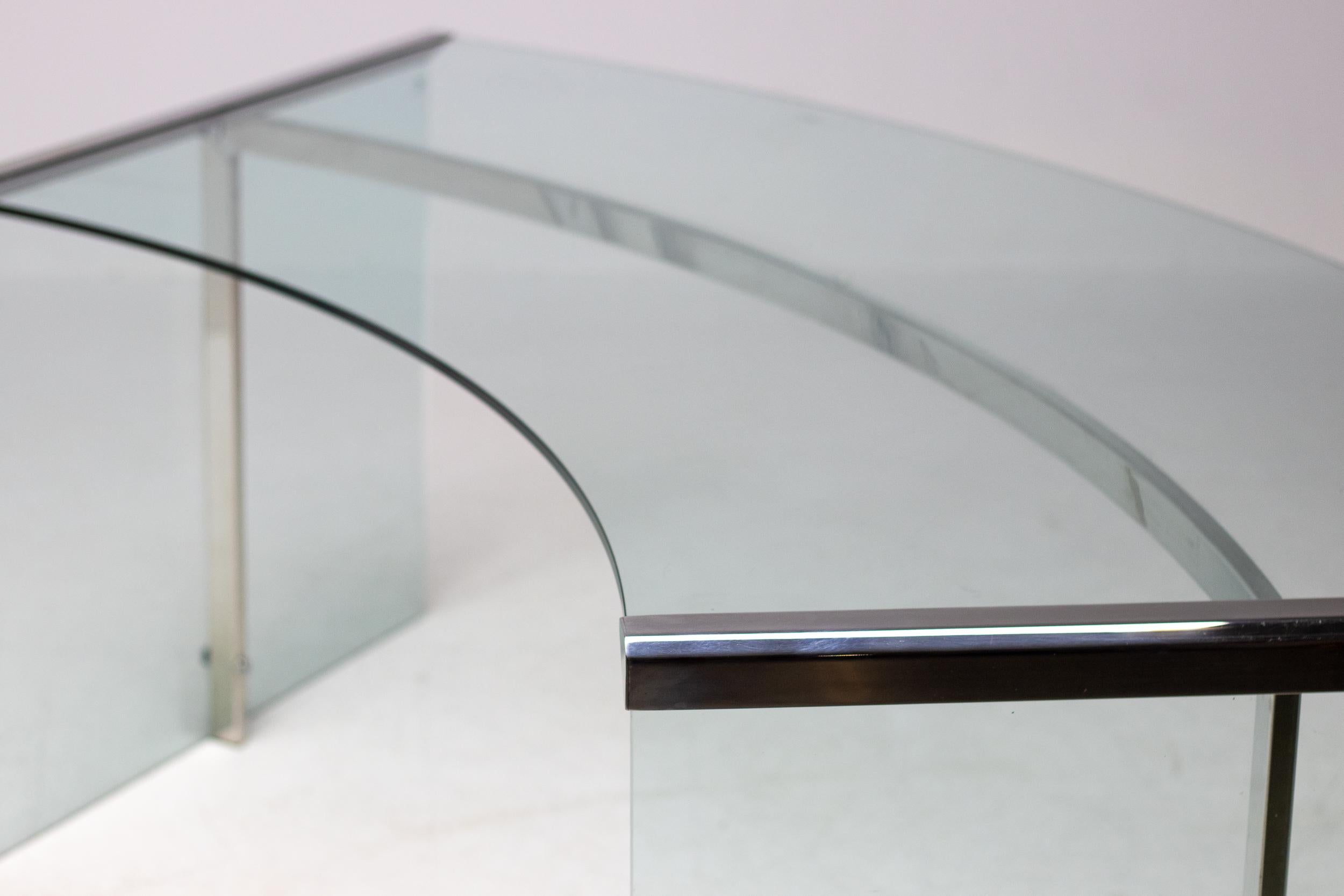 El Escritorio Presidencial de Cristal Gallotti & Radice Italia se adapta al interior de Hollywood Recency finales del siglo XX en venta