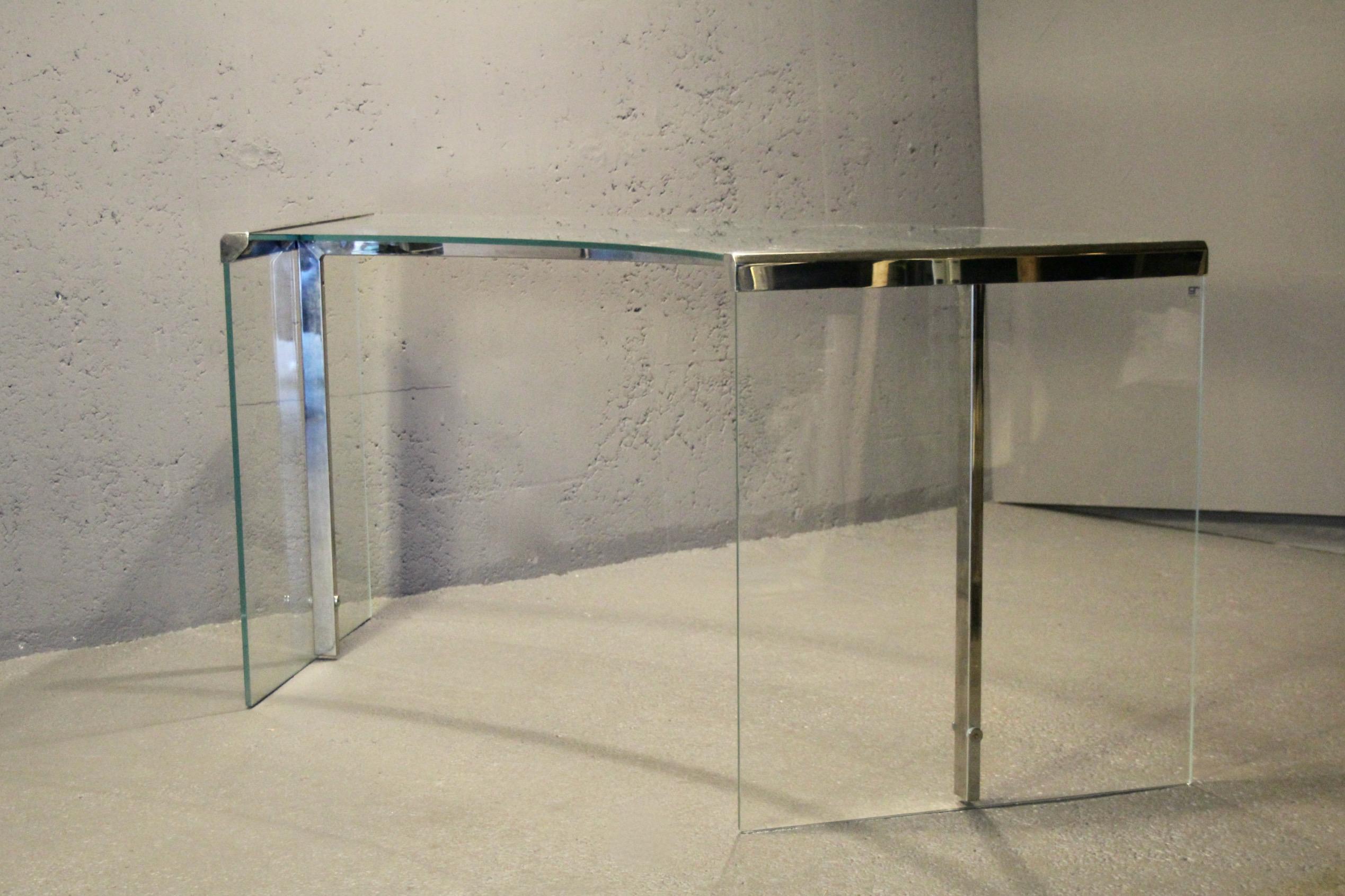 Gallotti & Radice Glasschreibtisch Präsident Italien 4 Artikel (Ende des 20. Jahrhunderts) im Angebot