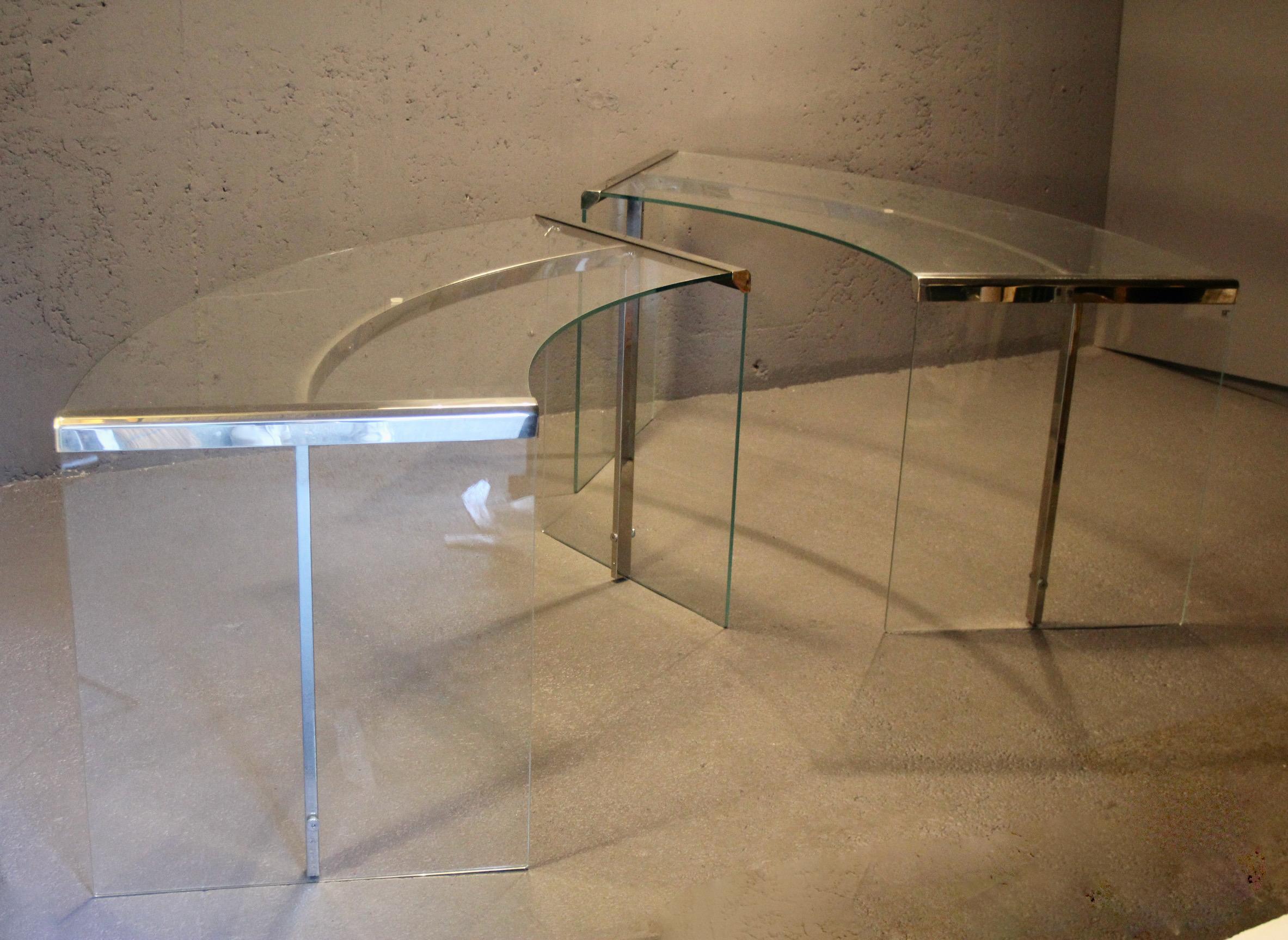 Gallotti & Radice Glasschreibtisch Präsident Italien 4 Artikel im Angebot 3