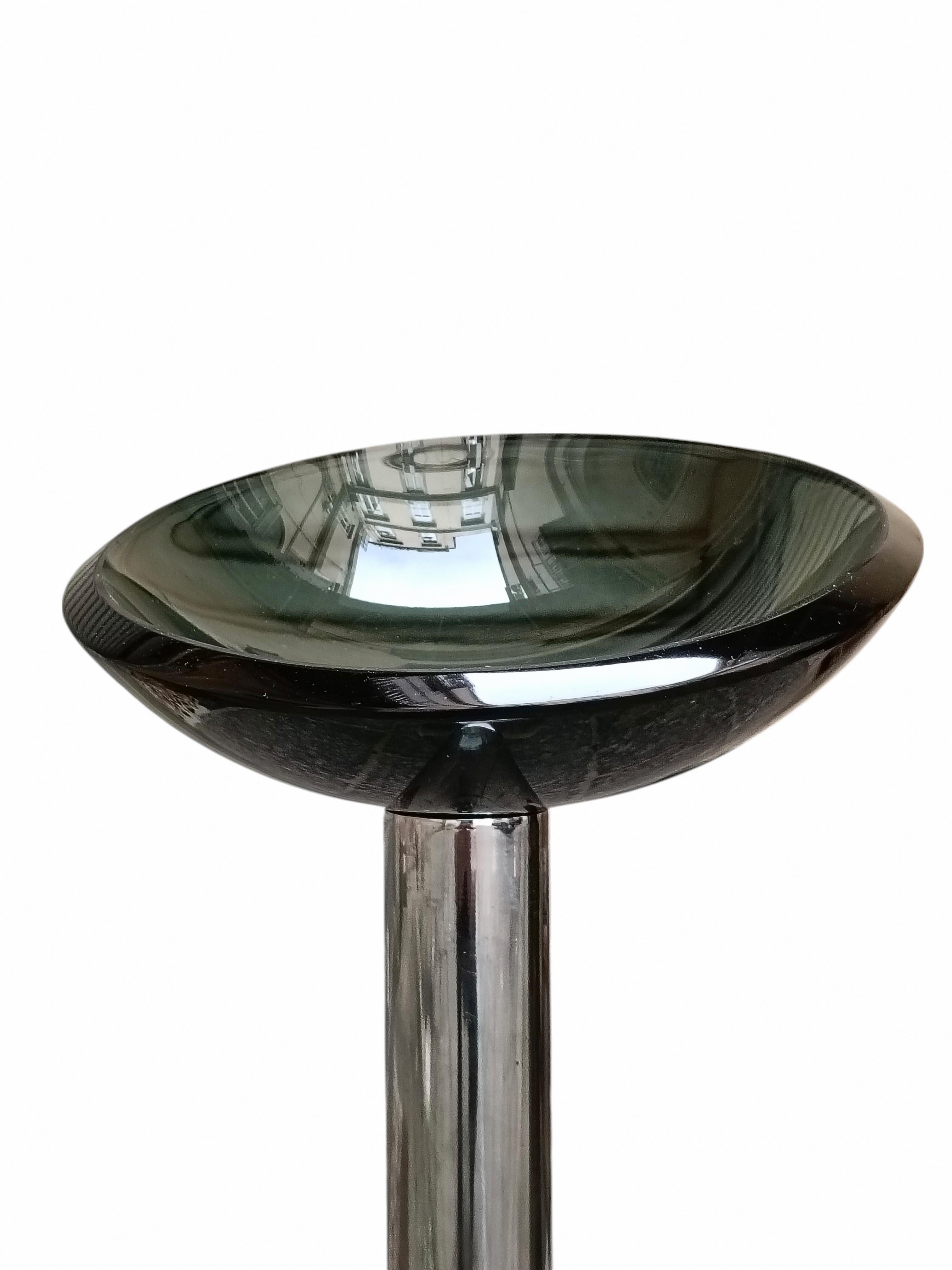 Metallo Gallotti e Radice per Fontana Arte Posacenere o Svuotatasche da Terra, Italia 70 in vendita