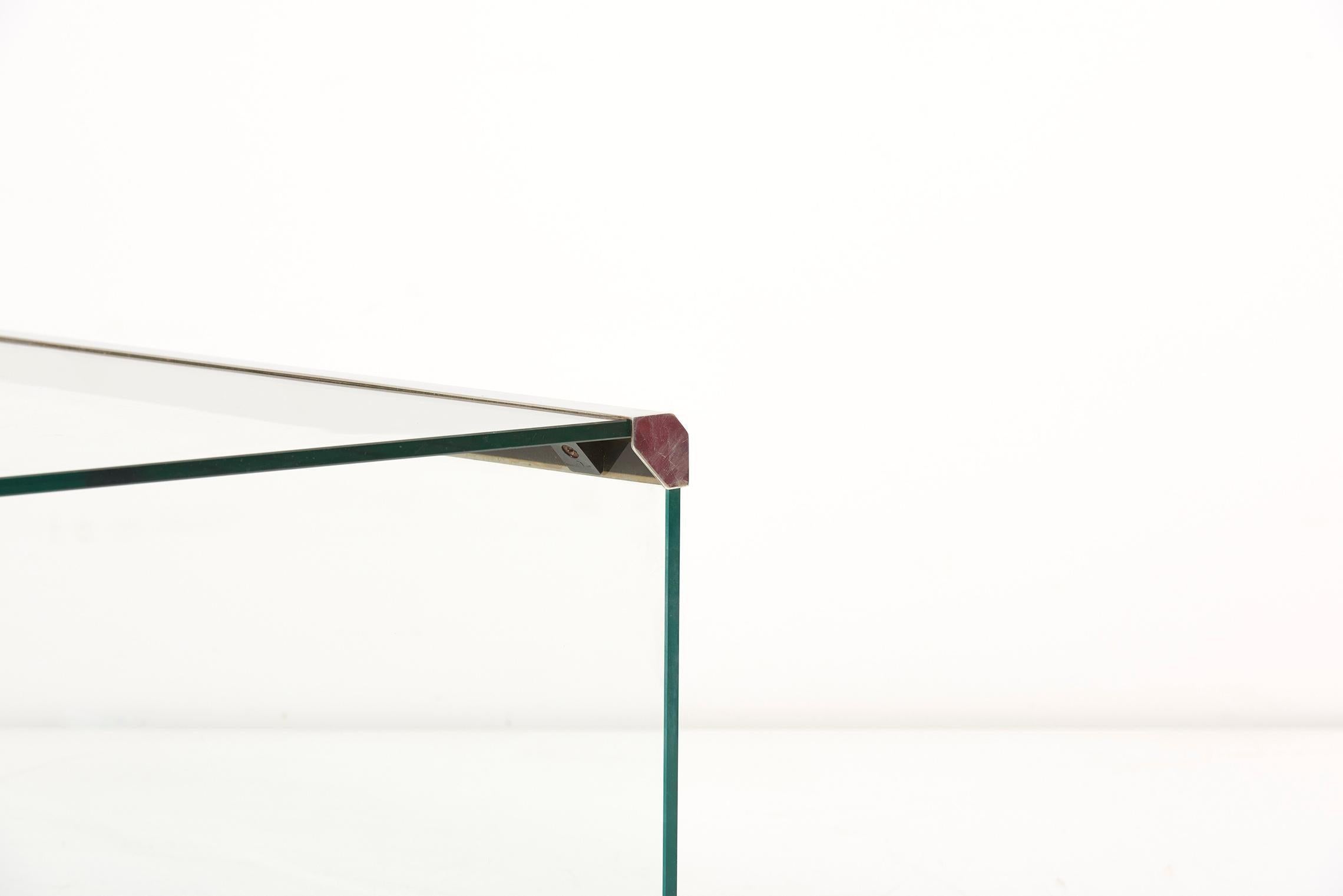 Glass Gallotti & Radice Coffee Table, Italy, 1970s  For Sale