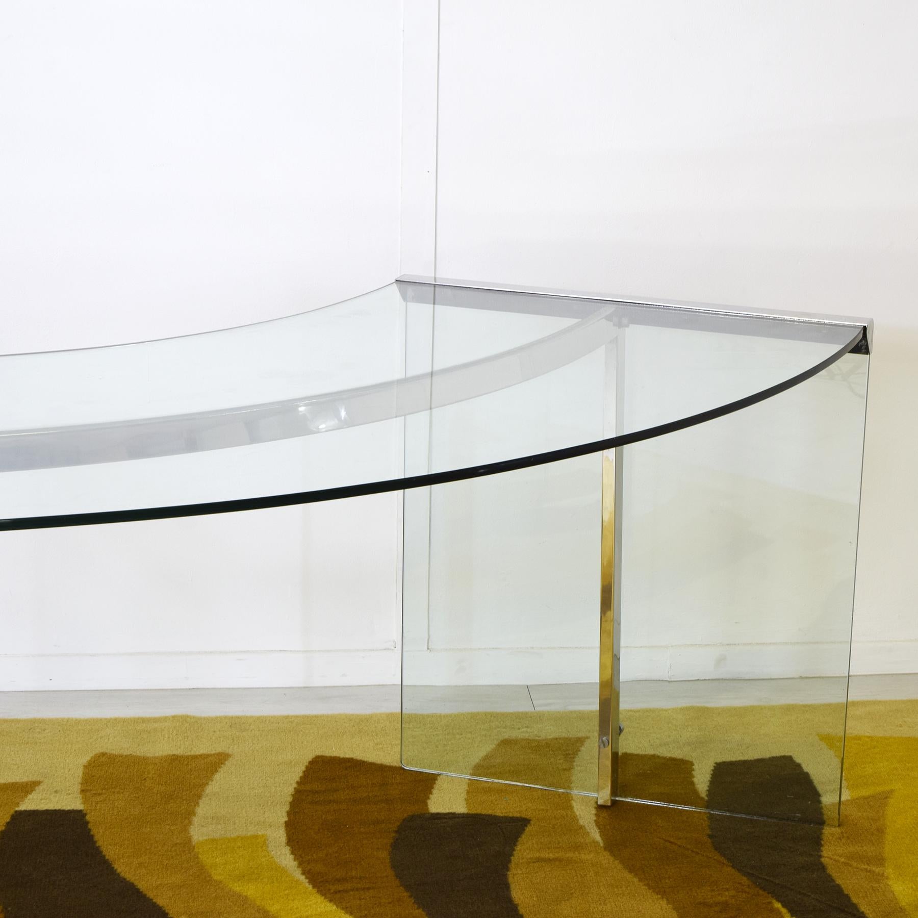 Italian Gallotti & Radice curved desk mod President 1970s.