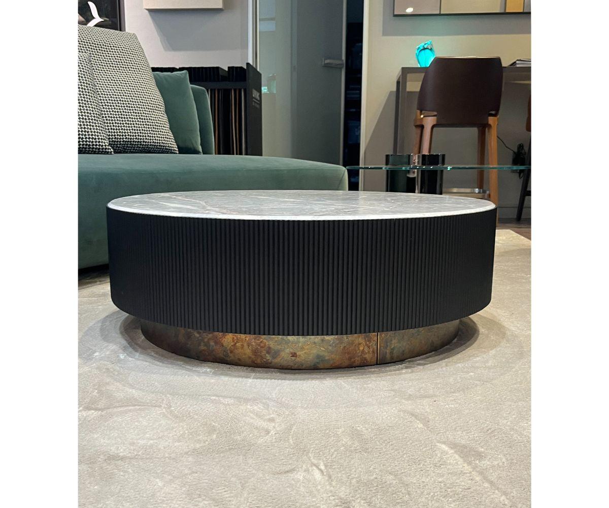 Moderne Table basse ronde Gallotti&Radice Nori en vente