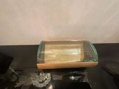 GALLOTTI & RADICE Scatola in legno e cristallo di grosso spessore ITALIA 1970