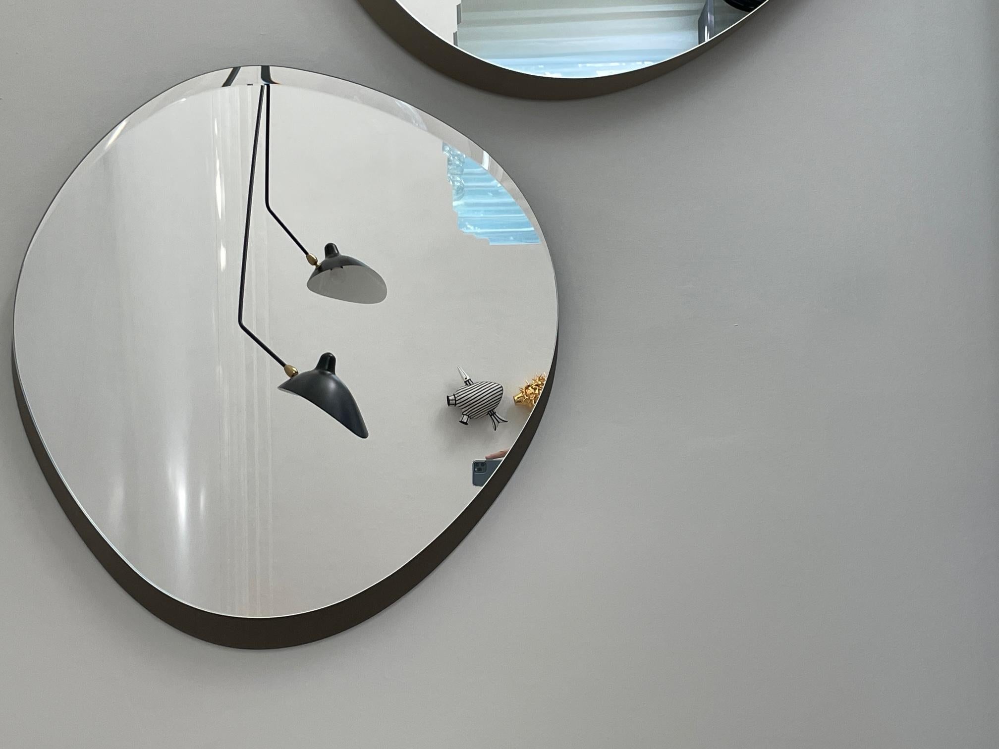 Contemporary Gallotti & Radice Set of Two Zeiss Mirrors Designed by Luca Nichetto in STOCK