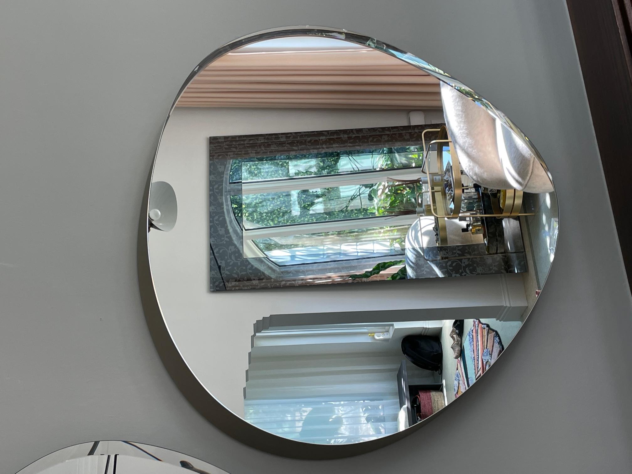 Glass Gallotti & Radice Set of Two Zeiss Mirrors Designed by Luca Nichetto in STOCK