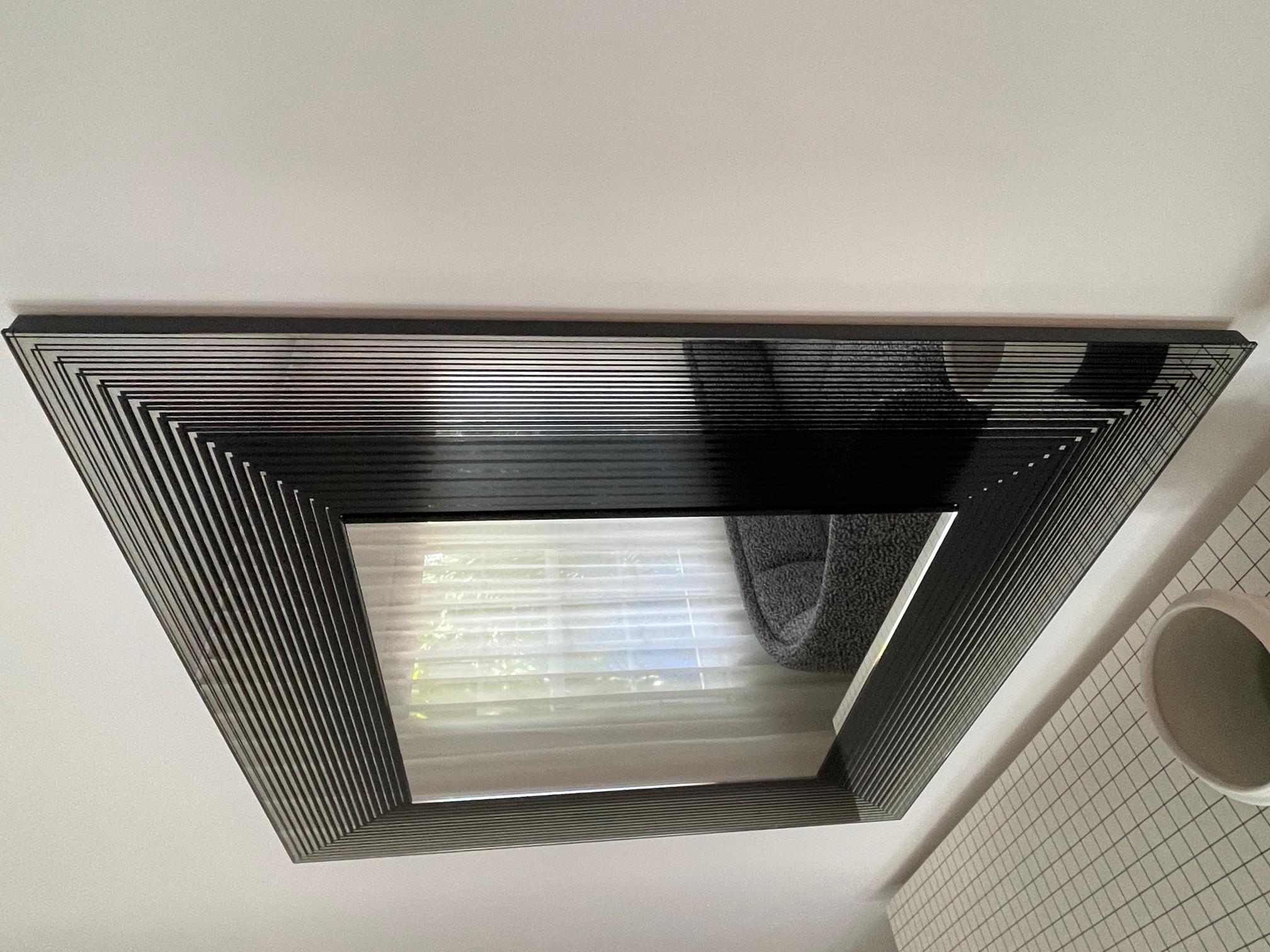 Contemporary Gallotti & Radice Square Mirror in stock