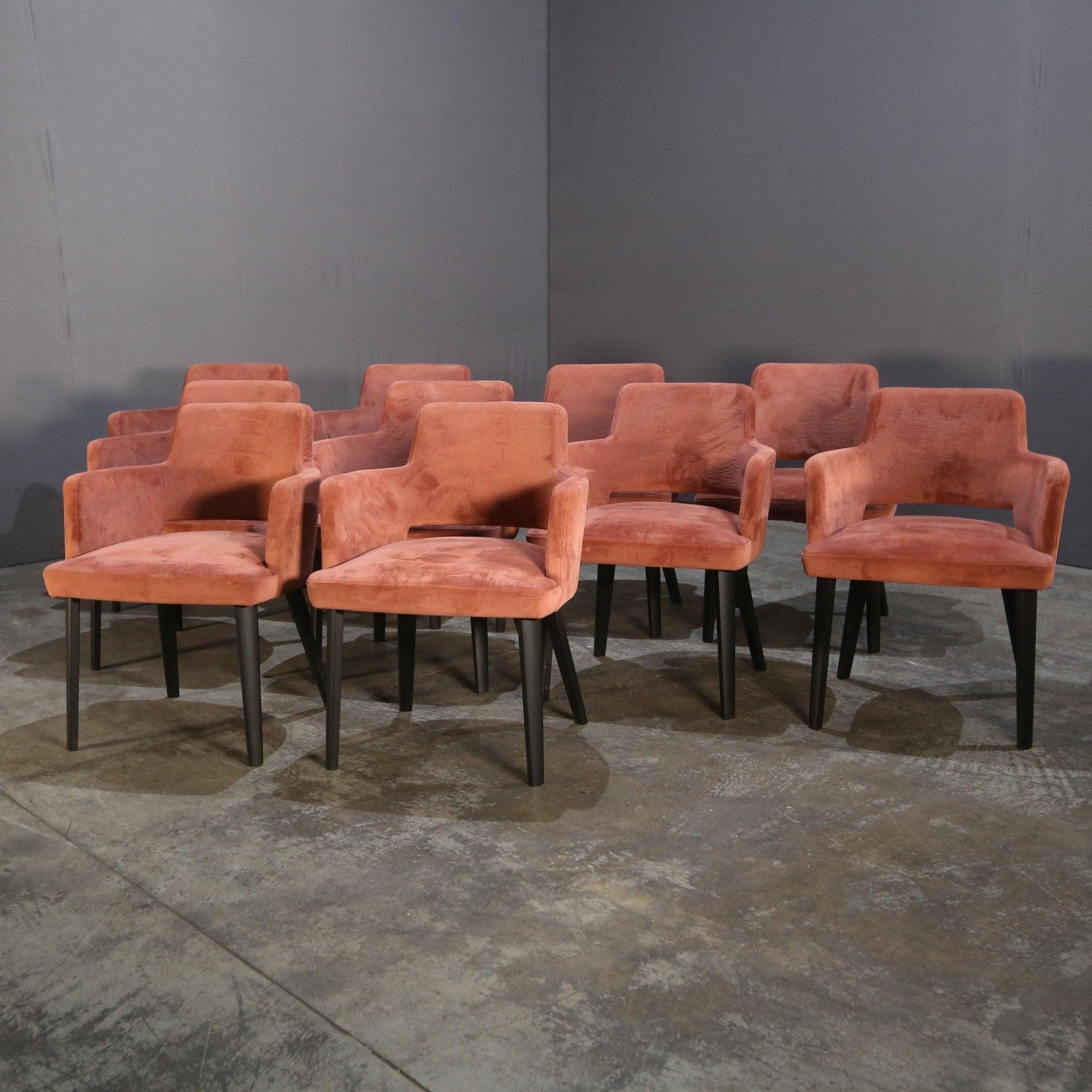Velvet Gallotti & Radice Thea Queen Armchair by Pinuccio Borgonovo For Sale