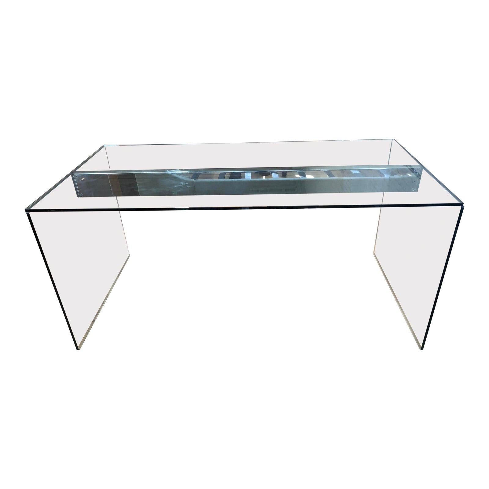 Gallotti & Radice Transparent Glass Air Desk