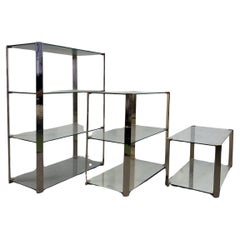Gallotti & Radice Tria Vitrines Hollywood Regency Design 1970's