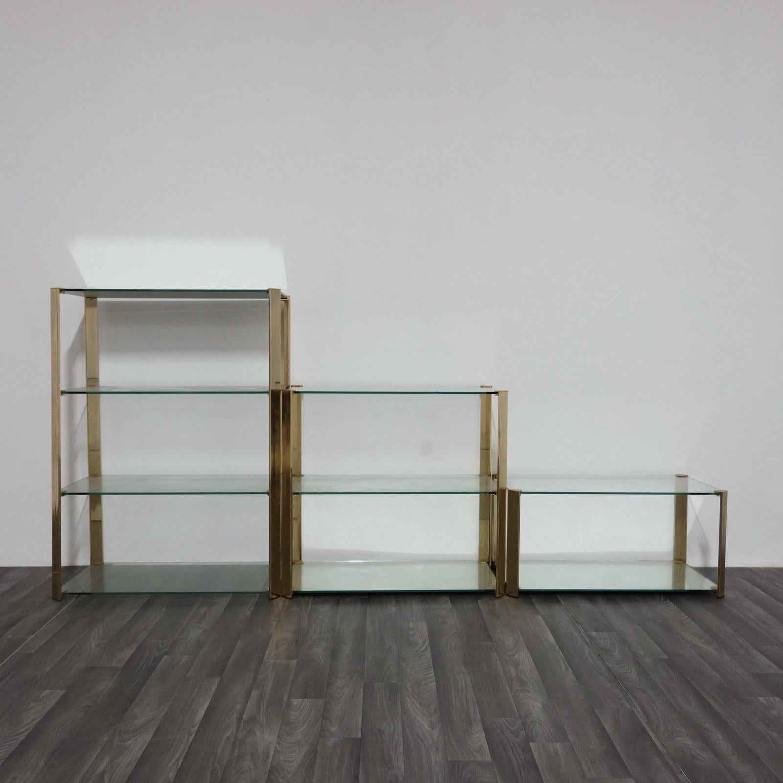 Gallotti & Radice Tris Di Vetrinette Mensole Hollywood Regency Design anni '70 in vendita 5