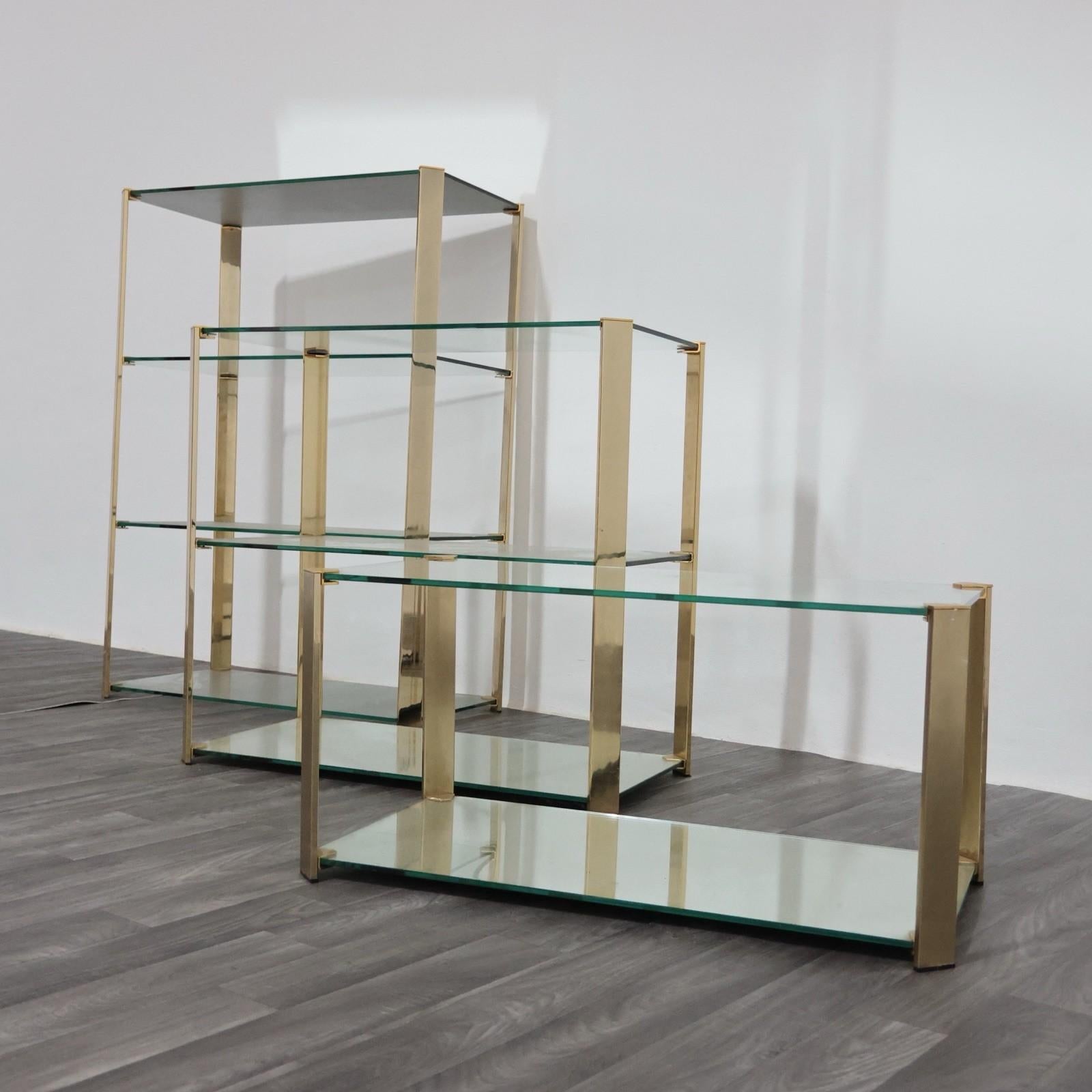 Gallotti & Radice Tris Di Vetrinette Mensole Hollywood Regency Design anni '70 in vendita 10