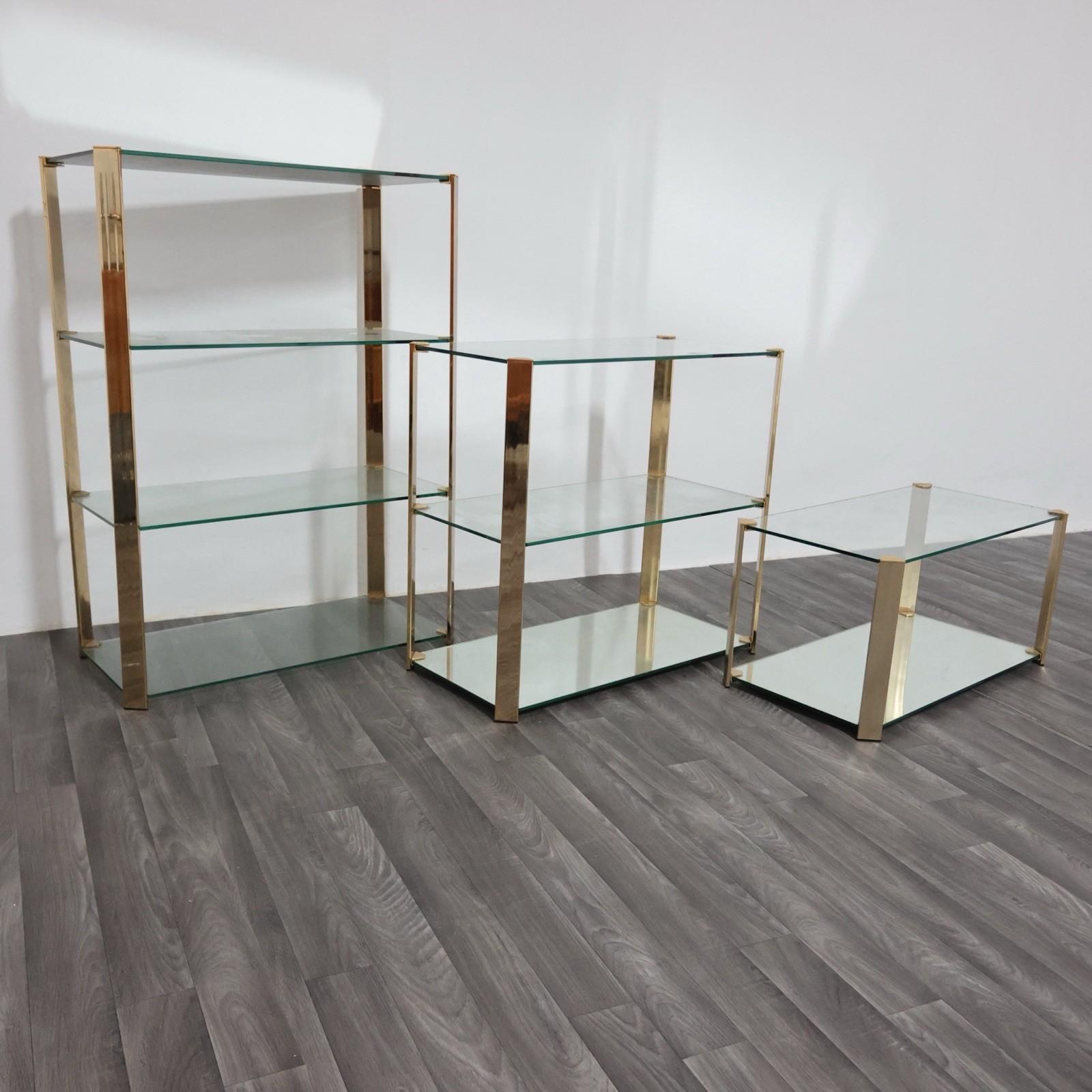 Gallotti & Radice Tris Di Vetrinette Mensole Hollywood Regency Design anni '70 in vendita 11