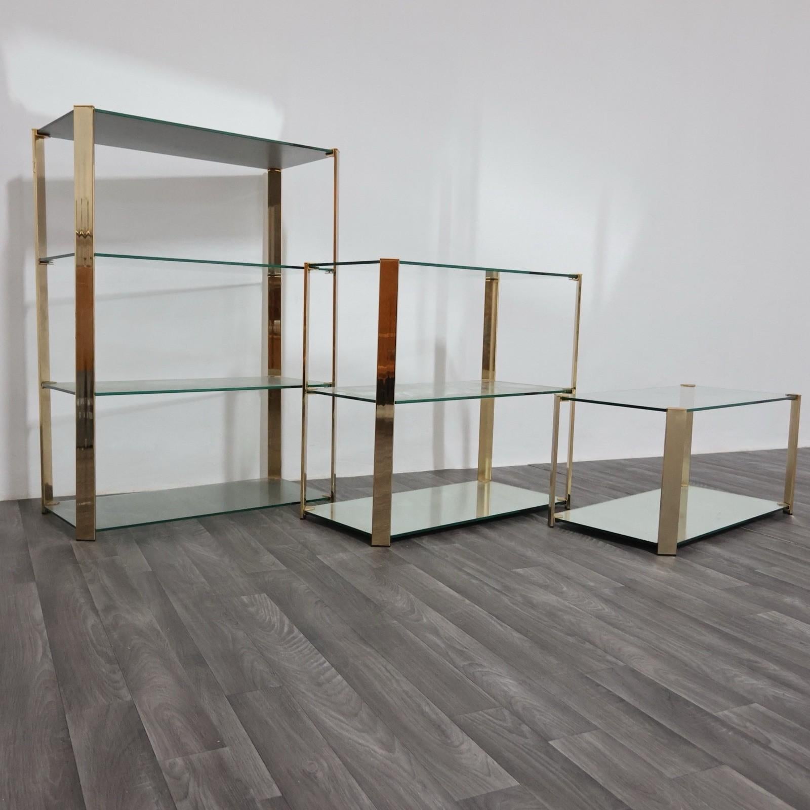 Gallotti & Radice Tris Di Vetrinette Mensole Hollywood Regency Design anni '70 in vendita 12