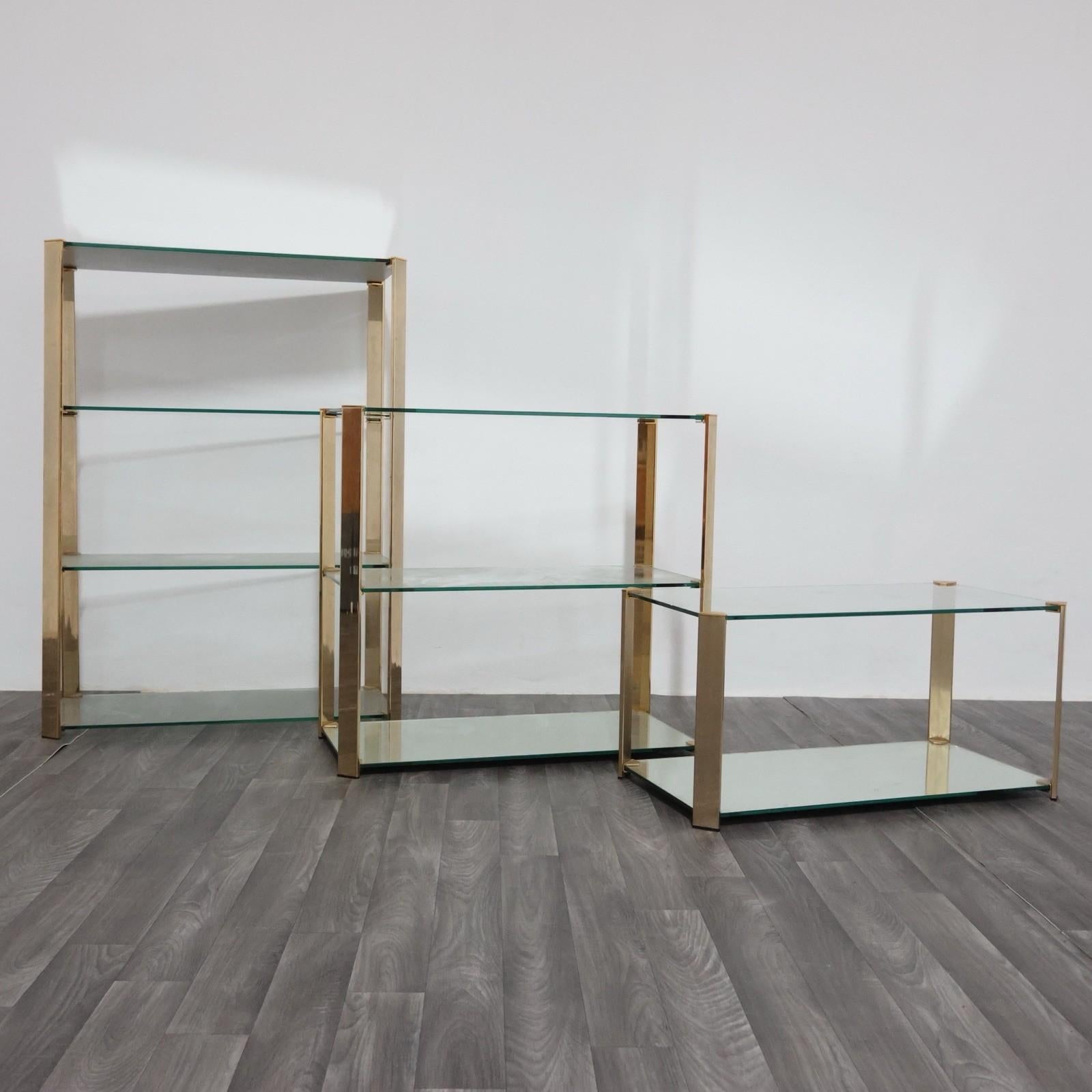 Gallotti & Radice Tris Di Vetrinette Mensole Hollywood Regency Design anni '70 in vendita 13