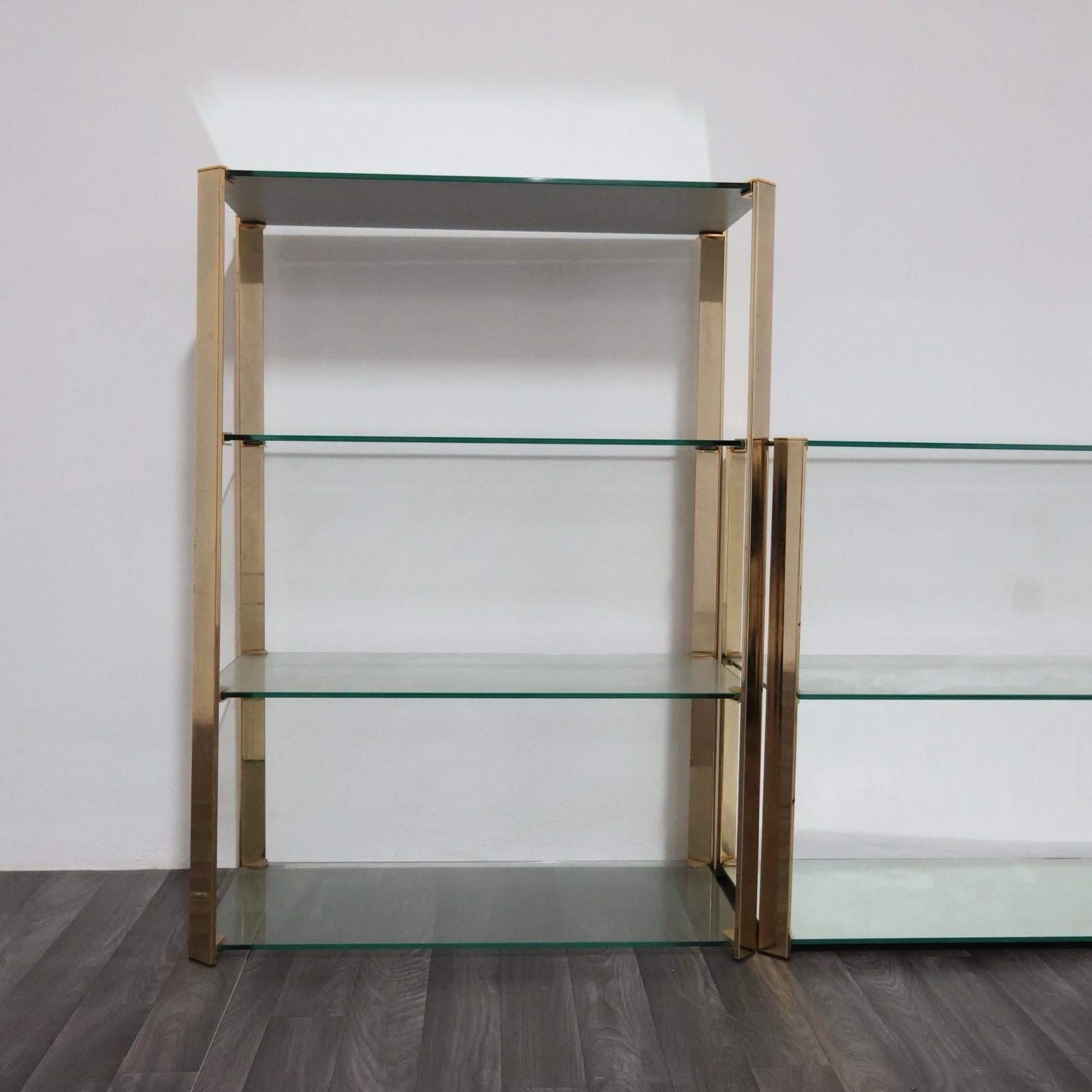 Gallotti & Radice Tris Di Vetrinette Mensole Hollywood Regency Design anni '70 in vendita 1