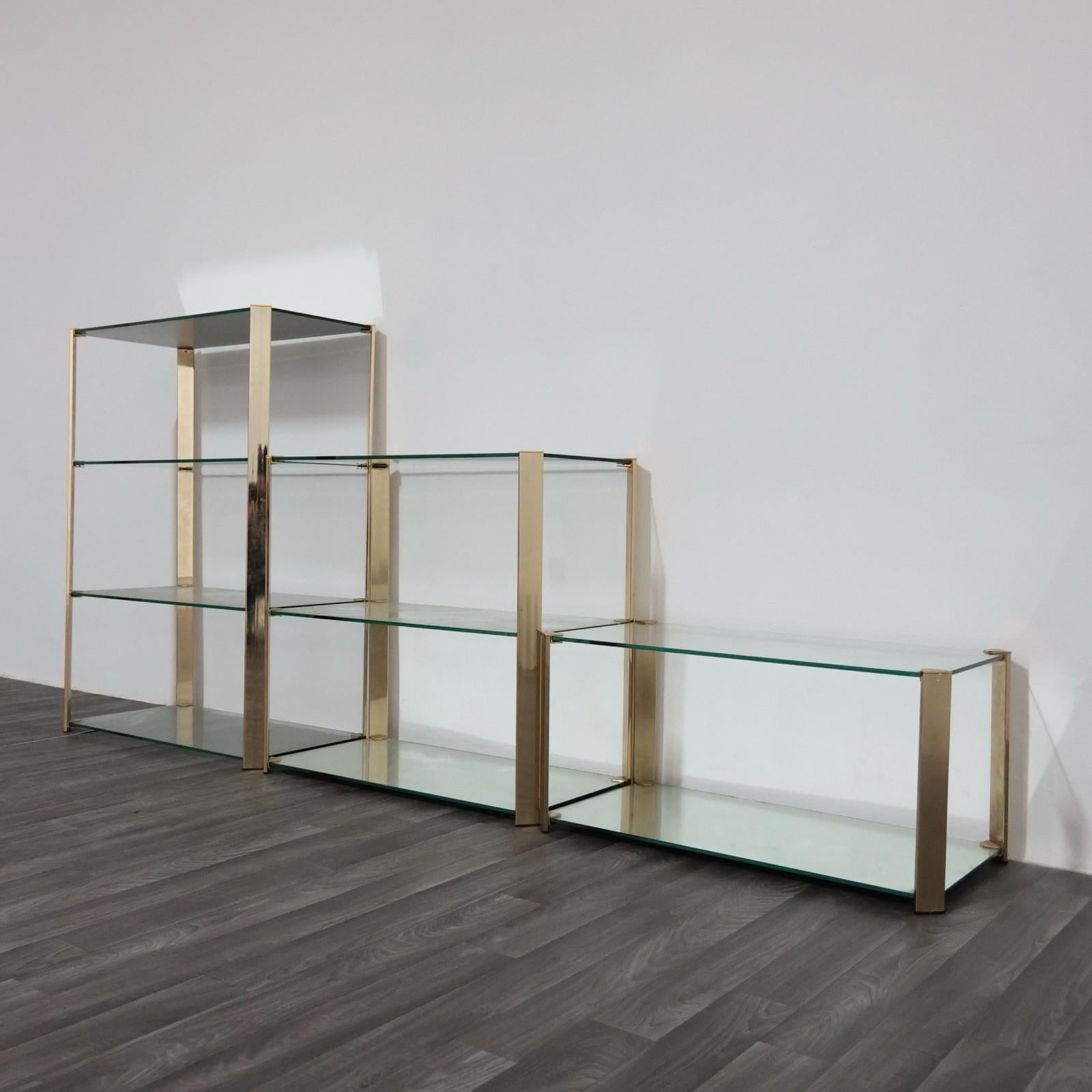 Gallotti & Radice Tris Di Vetrinette Mensole Hollywood Regency Design anni '70 in vendita 2