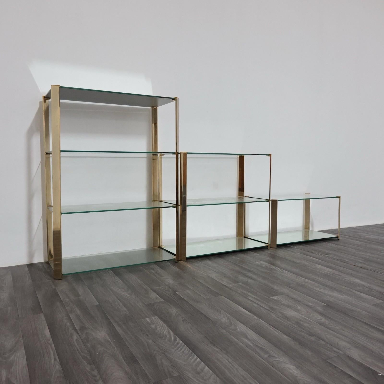 Gallotti & Radice Tris Di Vetrinette Mensole Hollywood Regency Design anni '70 in vendita 3