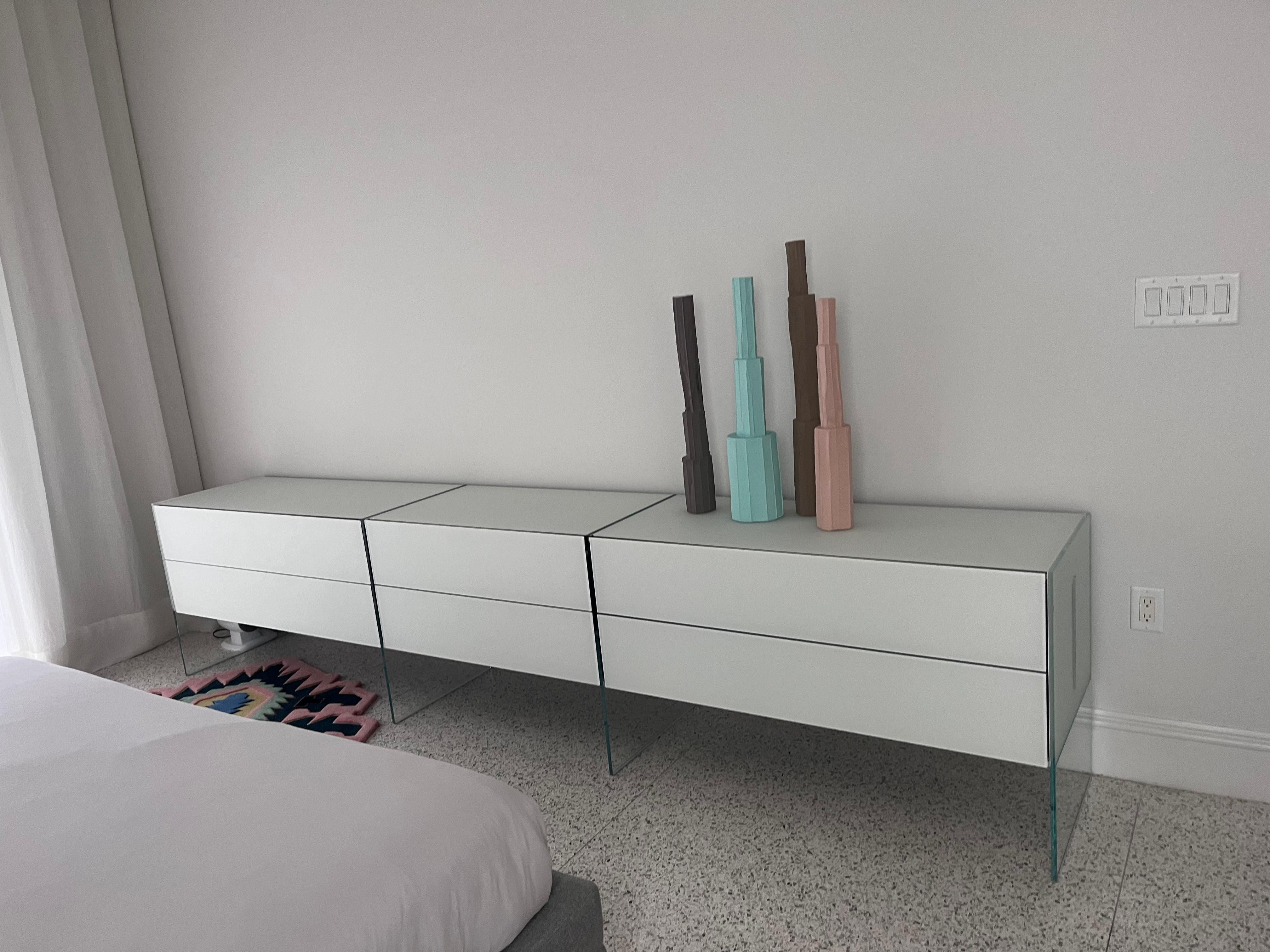 Gallotti & Radice White Satin Glass Air Unit in STOCK 4