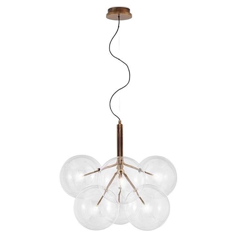 Lampada a sospensione Gallotti & Radice Bolle Cielo di Massimo Castagna