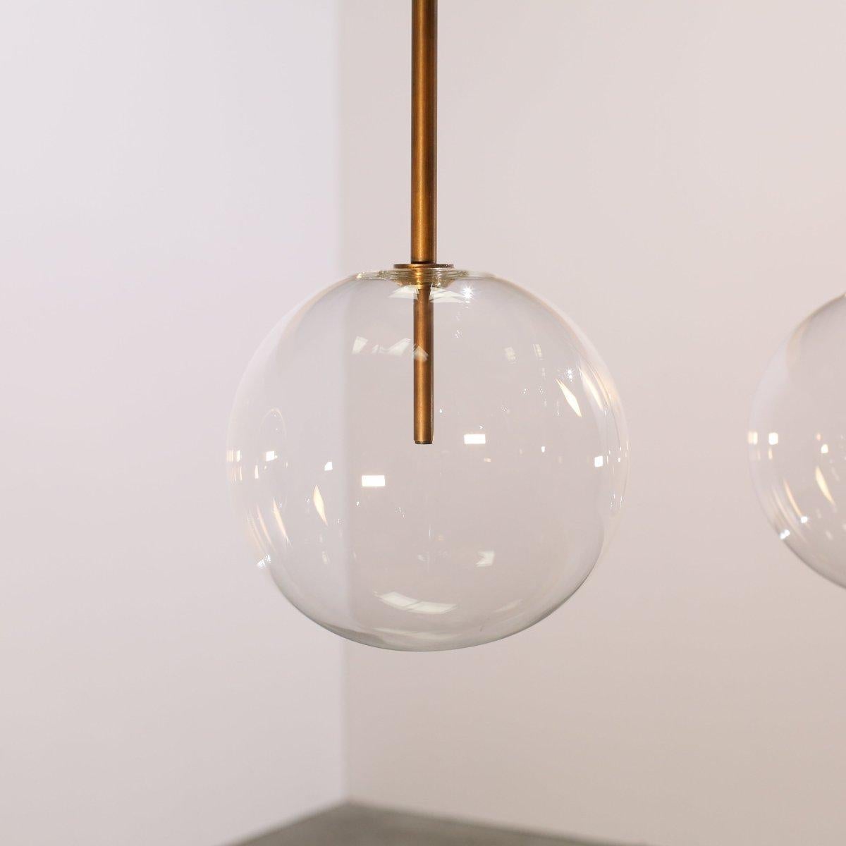 Moderno Gallotti & Radice Bolle Sola Suspension Lamp by Massimo Castagna, Set di due in vendita