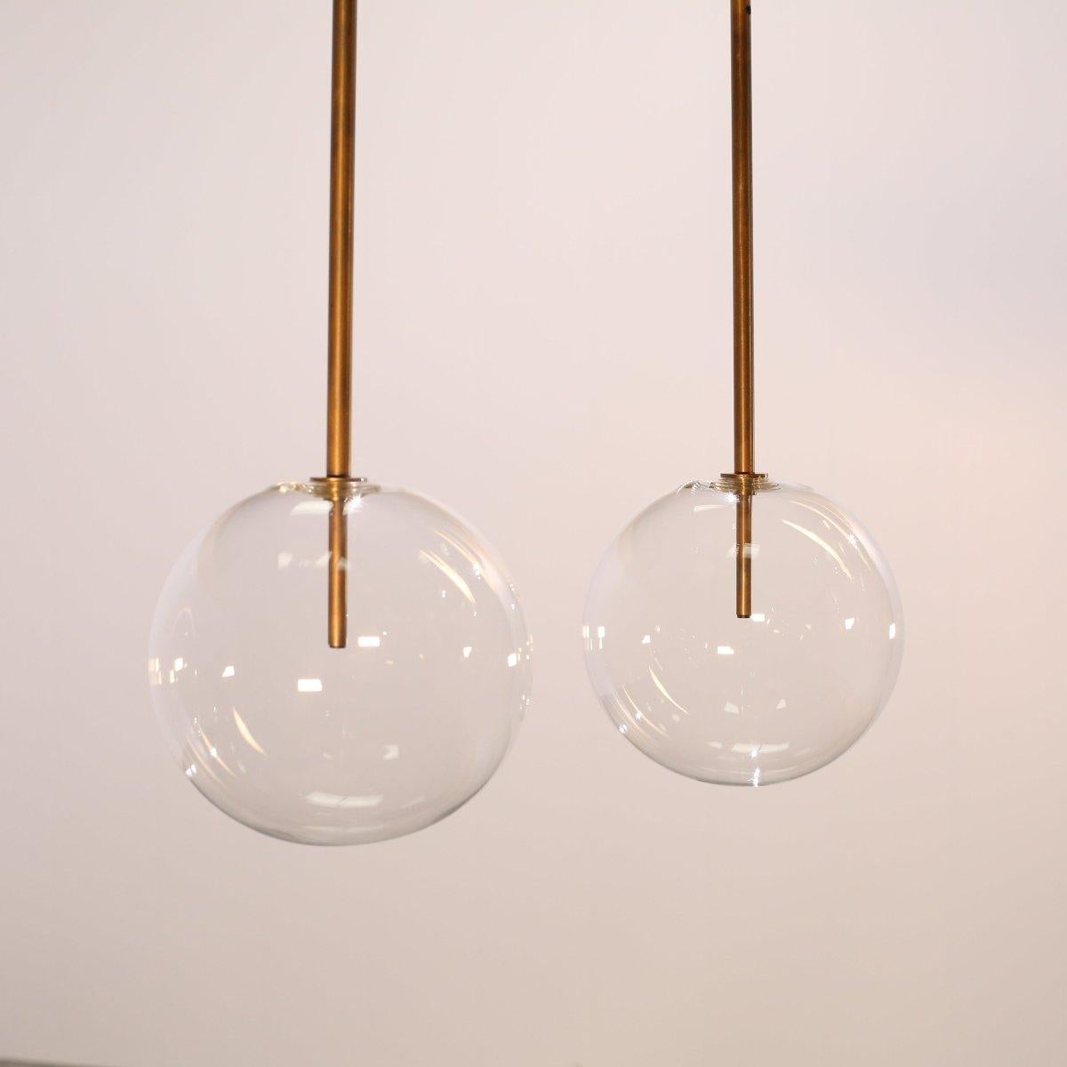 Gallotti & Radice Bolle Sola Suspension Lamp by Massimo Castagna, Set di due In condizioni buone in vendita a Basildon, London