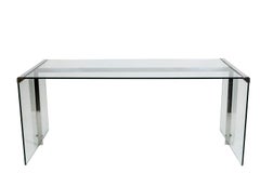 Gallotti&Radice, Schreibtisch aus Glas, 1970er-Jahre