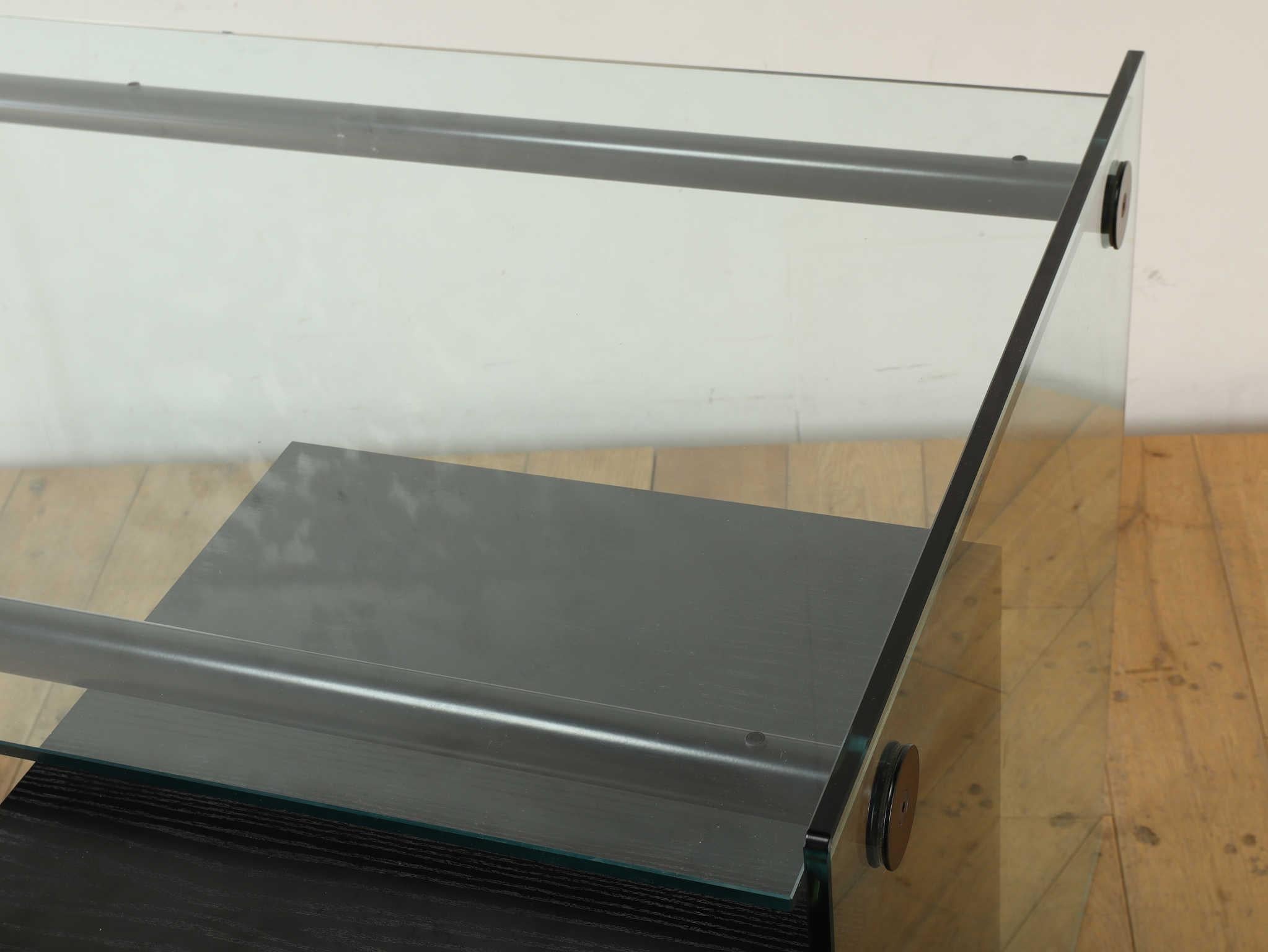 Gallotti&Radice Glasschreibtisch 1970er Jahre im Angebot 6