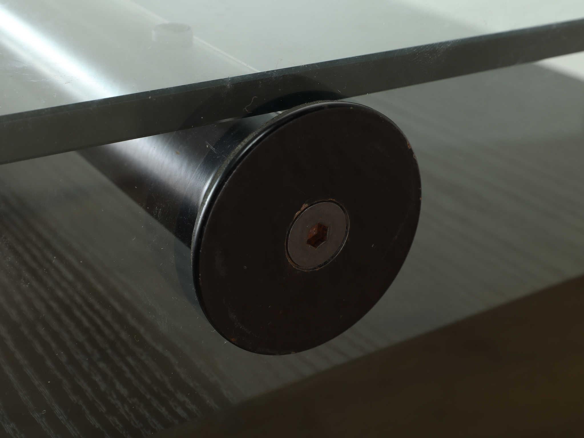 Gallotti&Radice Glasschreibtisch 1970er Jahre im Angebot 7